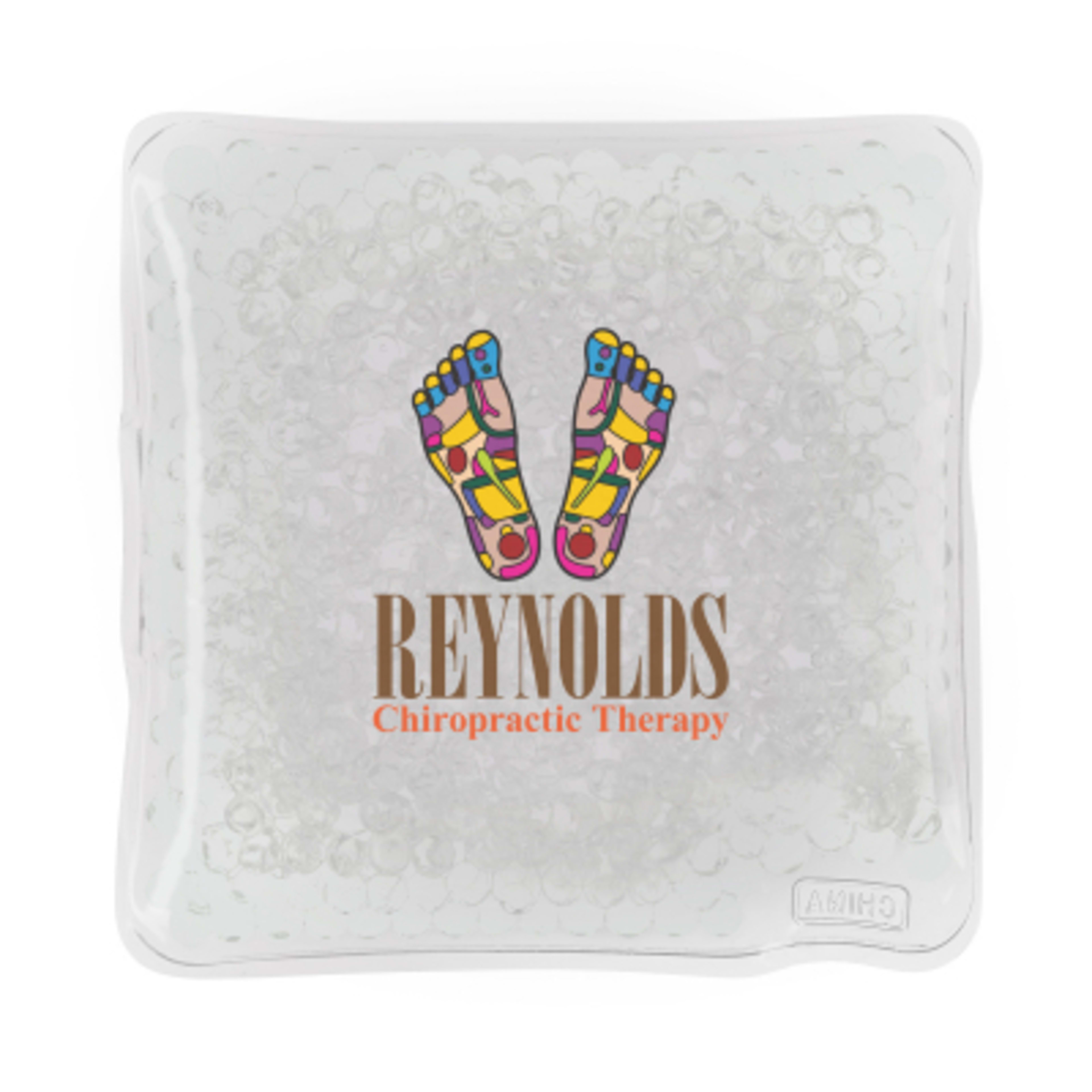 Square Gel Beads Hot Cold Pack Therapeutic - 4.125 in - Clear - Digibrite - product view 1