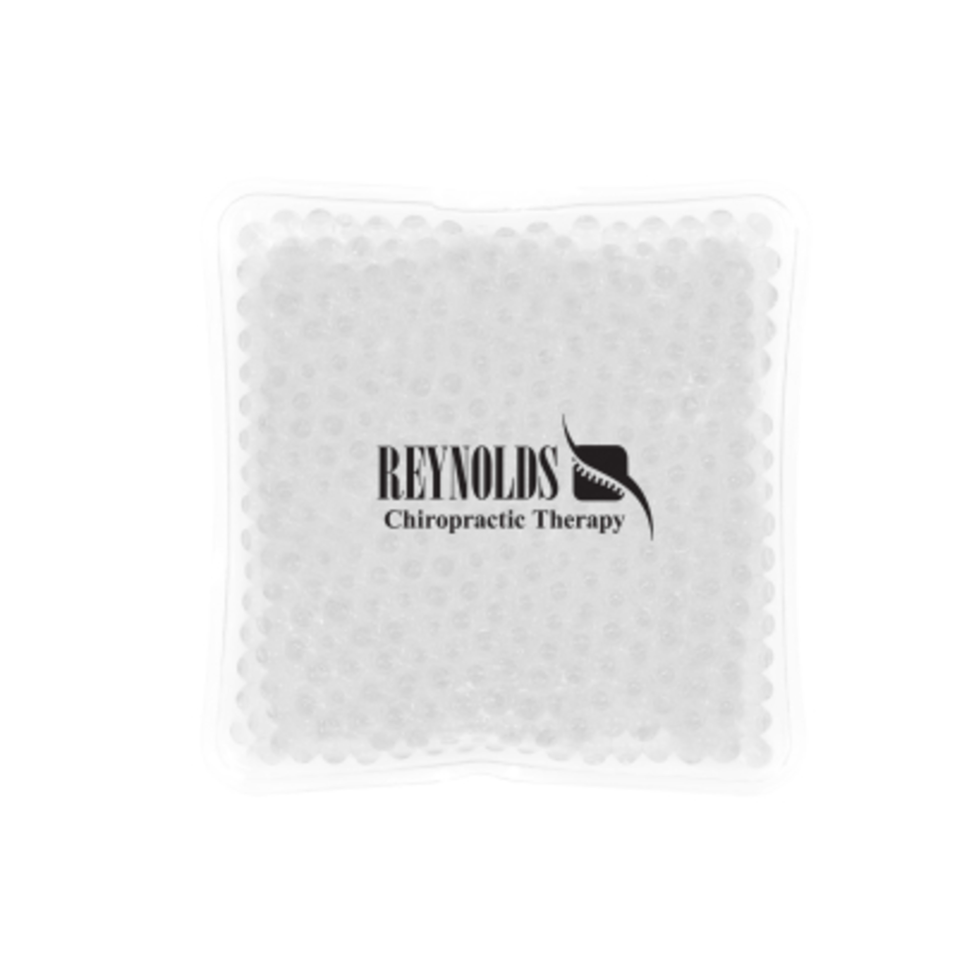 Square Gel Beads Hot Cold Pack Therapeutic - 4.125 in - Clear - Padprint - product view 2
