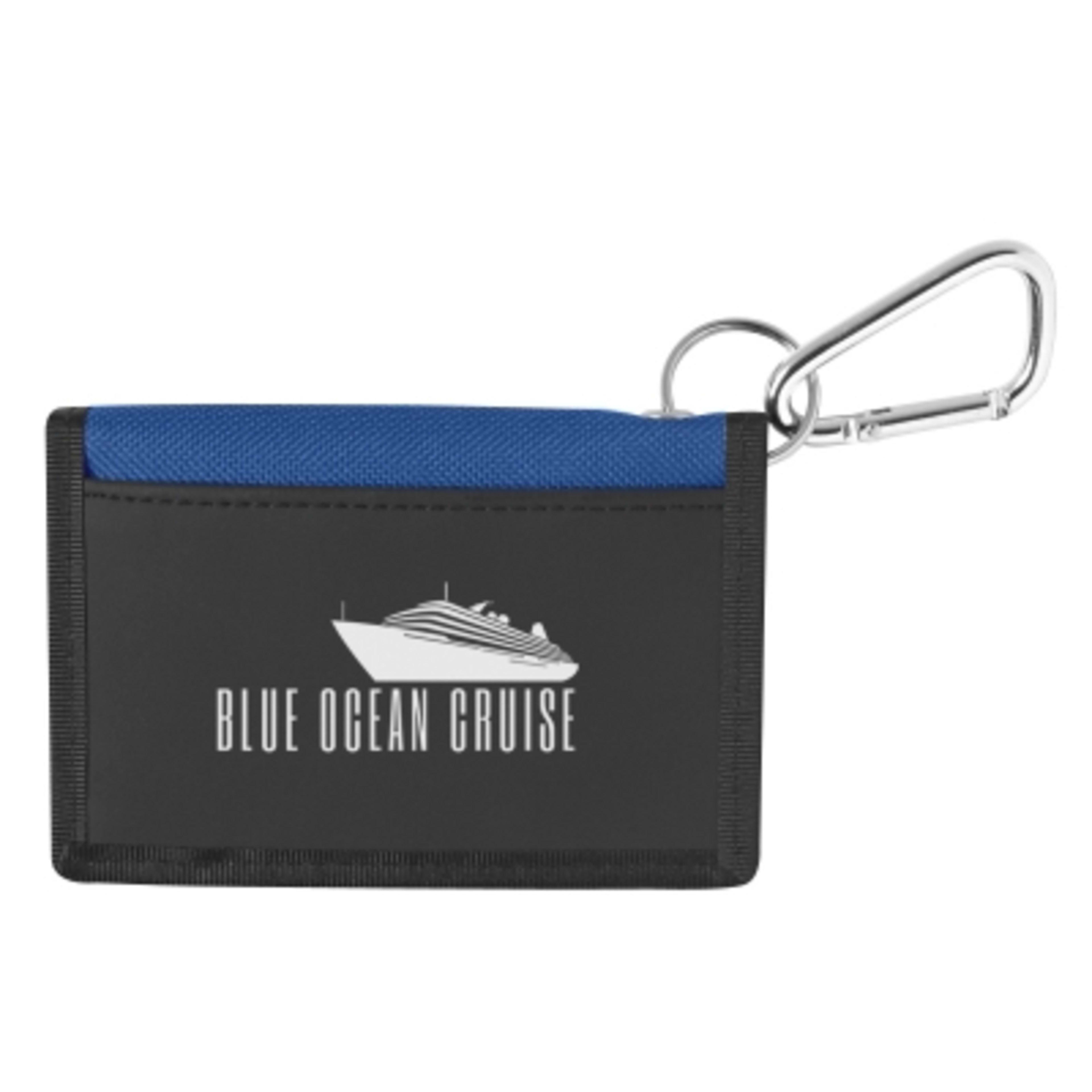 Wallet with Carabiner Hook Clear ID Window - 4.25 x 3 in