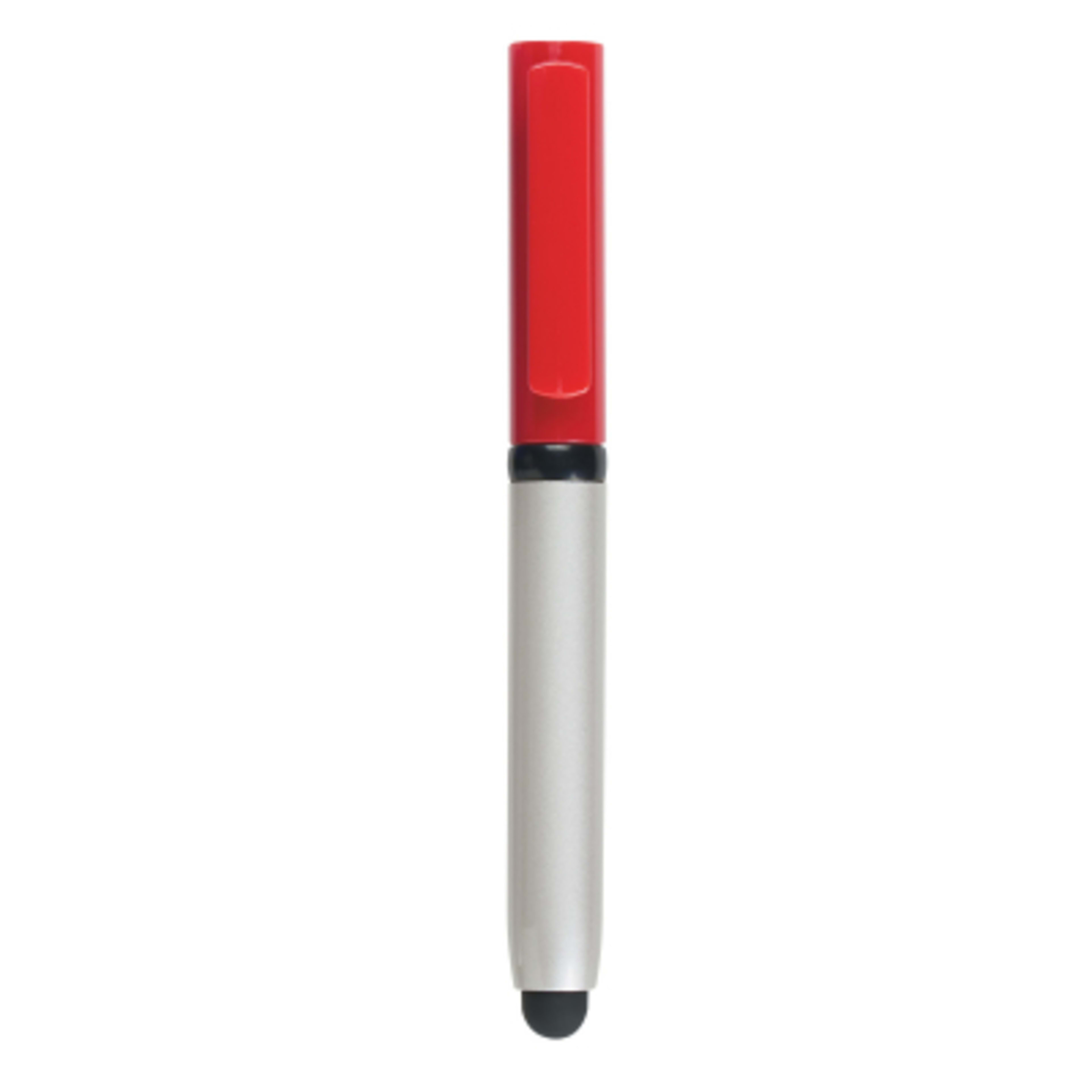 Stylus Pen with Screen Cleaner Ballpoint - 5 in - red - product view 4