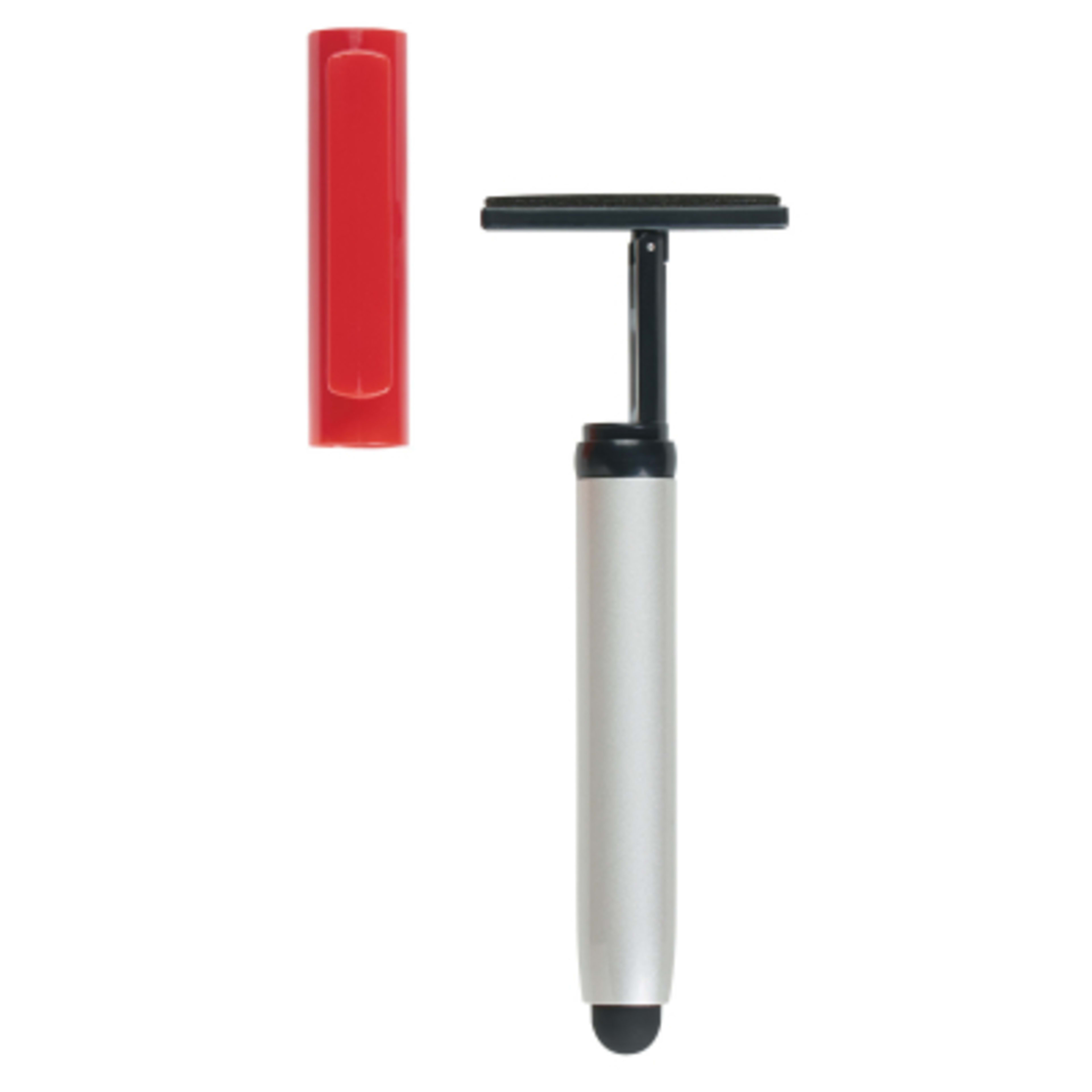 Stylus Pen with Screen Cleaner Ballpoint - 5 in - Red - screen cleaner - product view 6