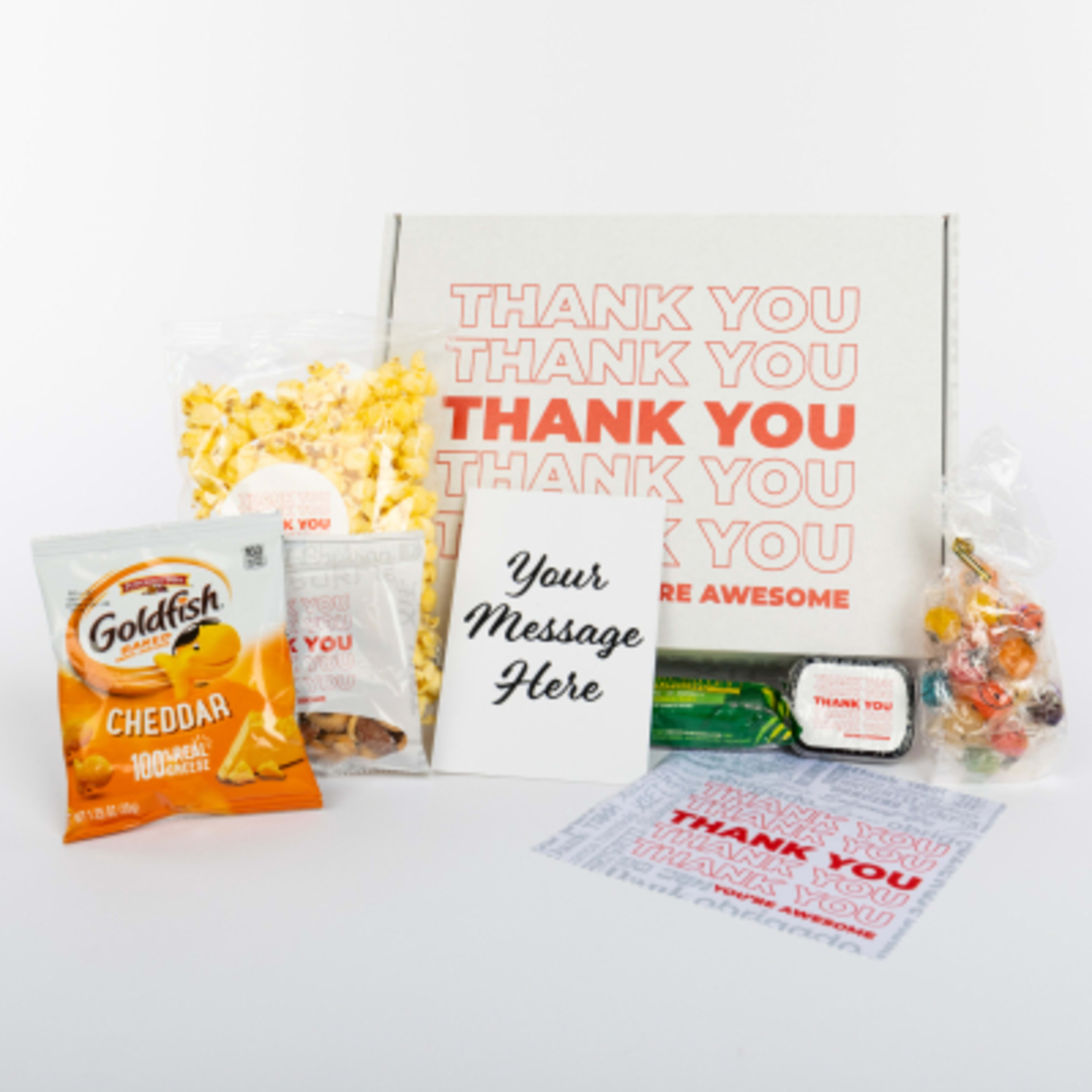 Thank You Gift Set with Snacks and Cleaning Cloth - Group Shot - product view 1
