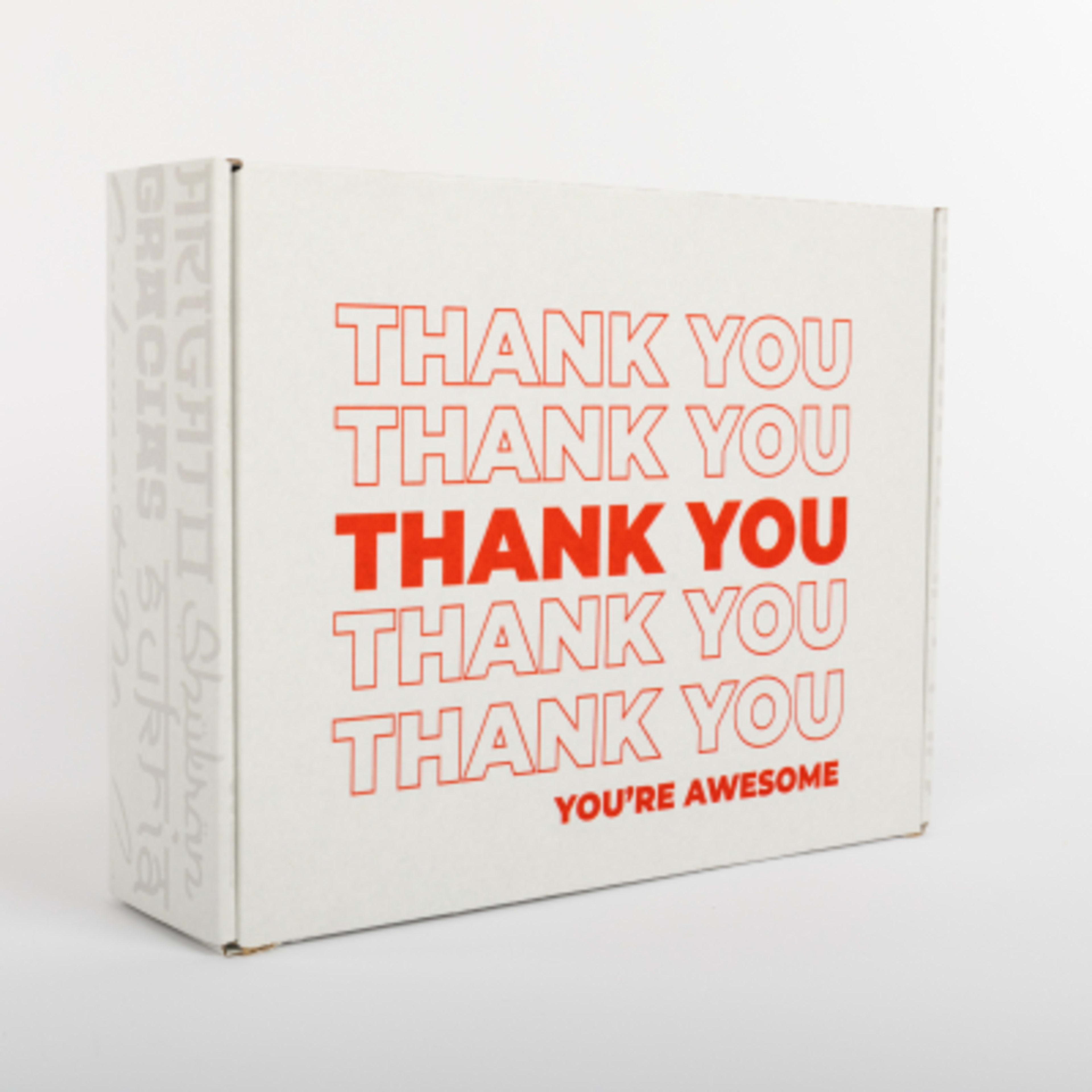 Thank You Gift Set with Snacks and Cleaning Cloth - Box Angle - product view 5