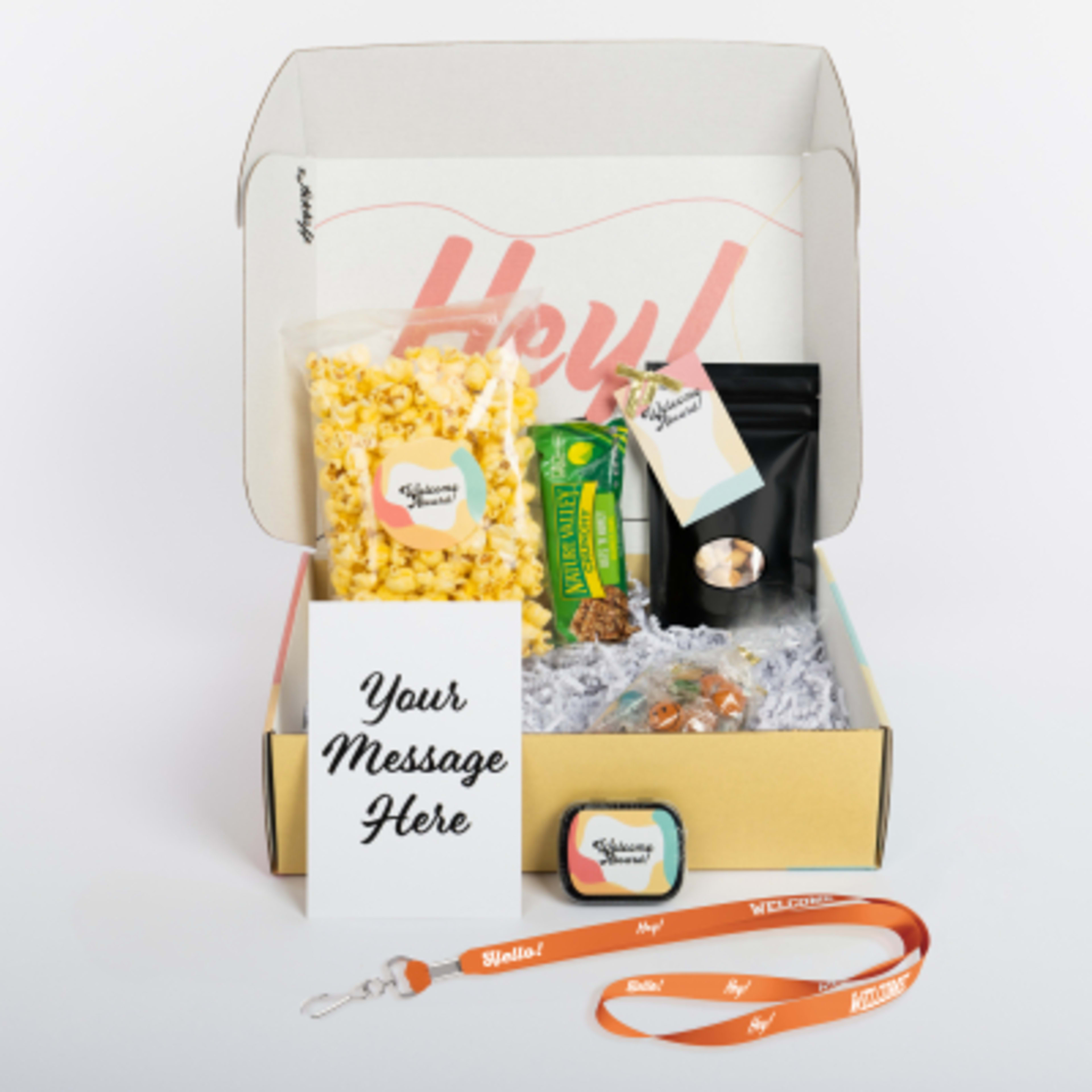 Welcome Gift Set with Lanyard and Gourmet Snacks