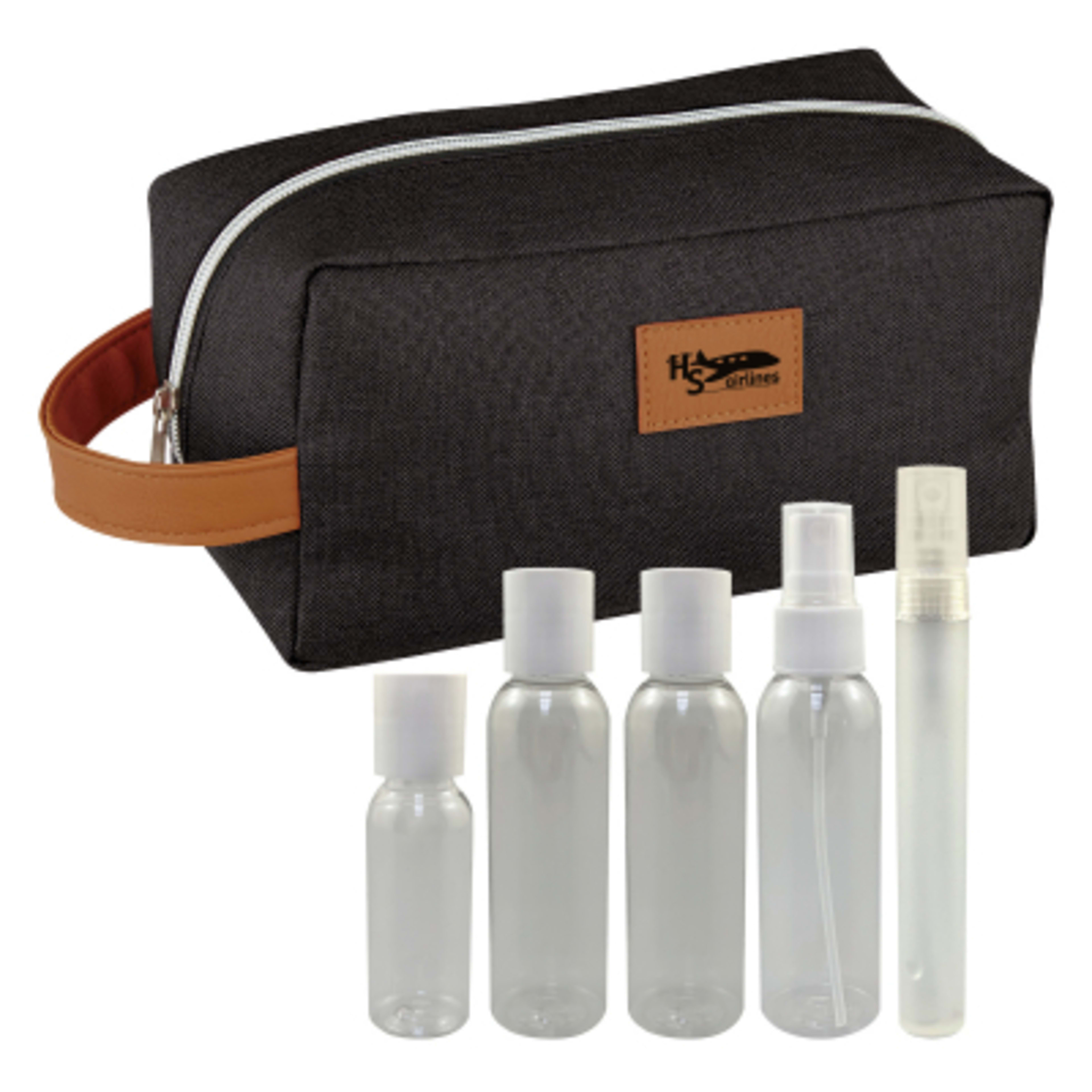 Travel Toiletry Kit with Refillable Bottles