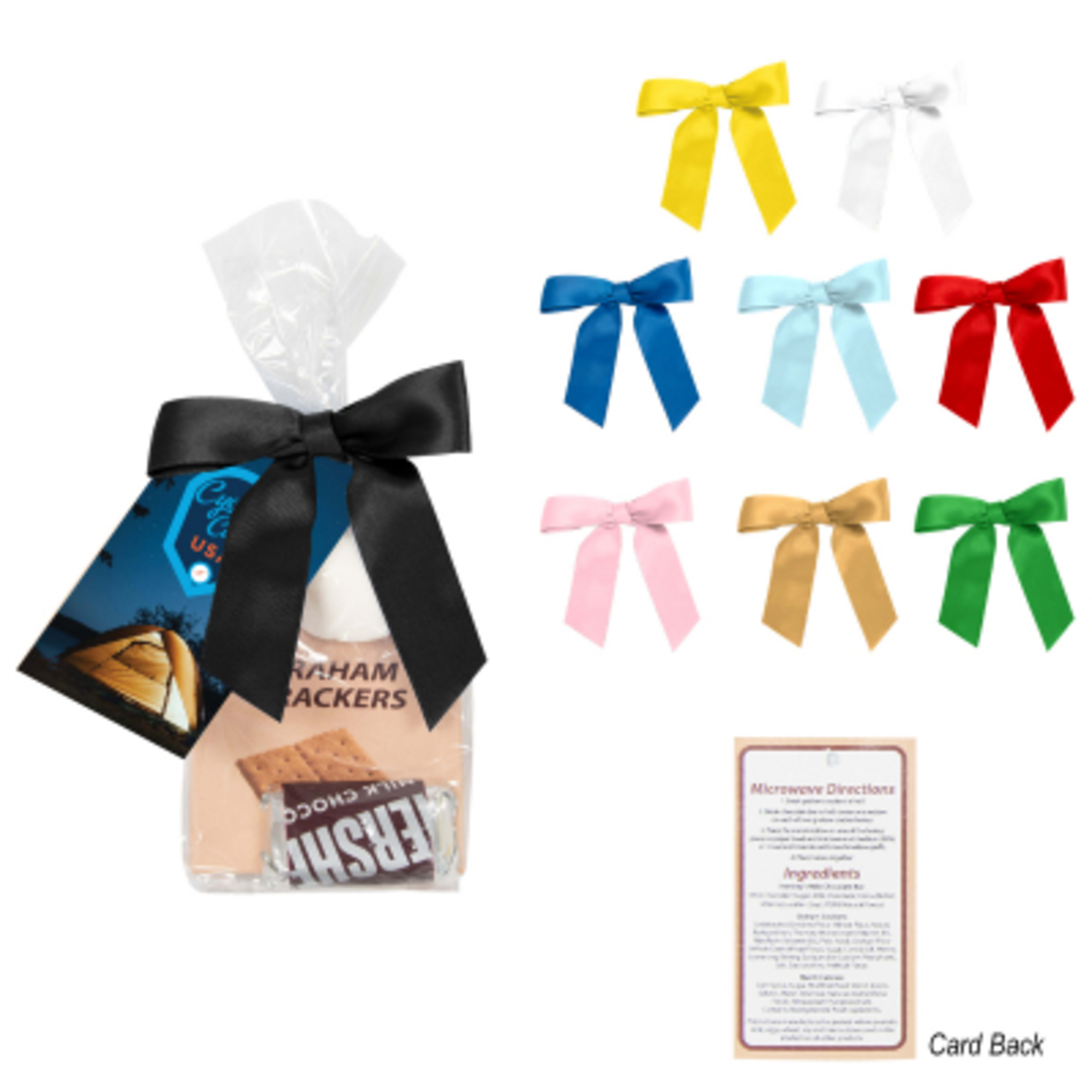 S'mores Single Serve Kit with Graham Crackers - Group Shot - promotional product with custom logo