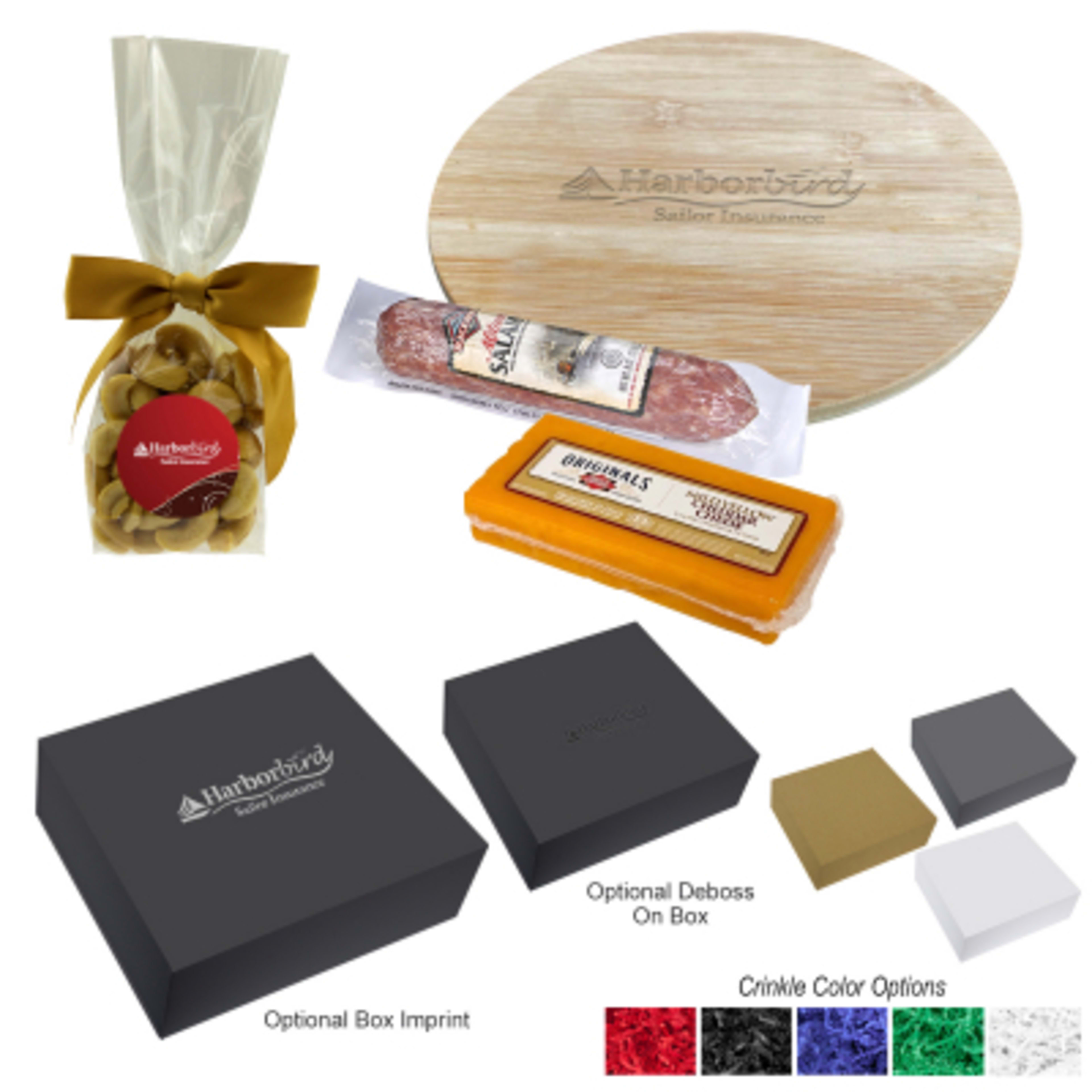 Charcuterie Gift Set with Bamboo Board - 7.75 in - Group Shot - product view 1