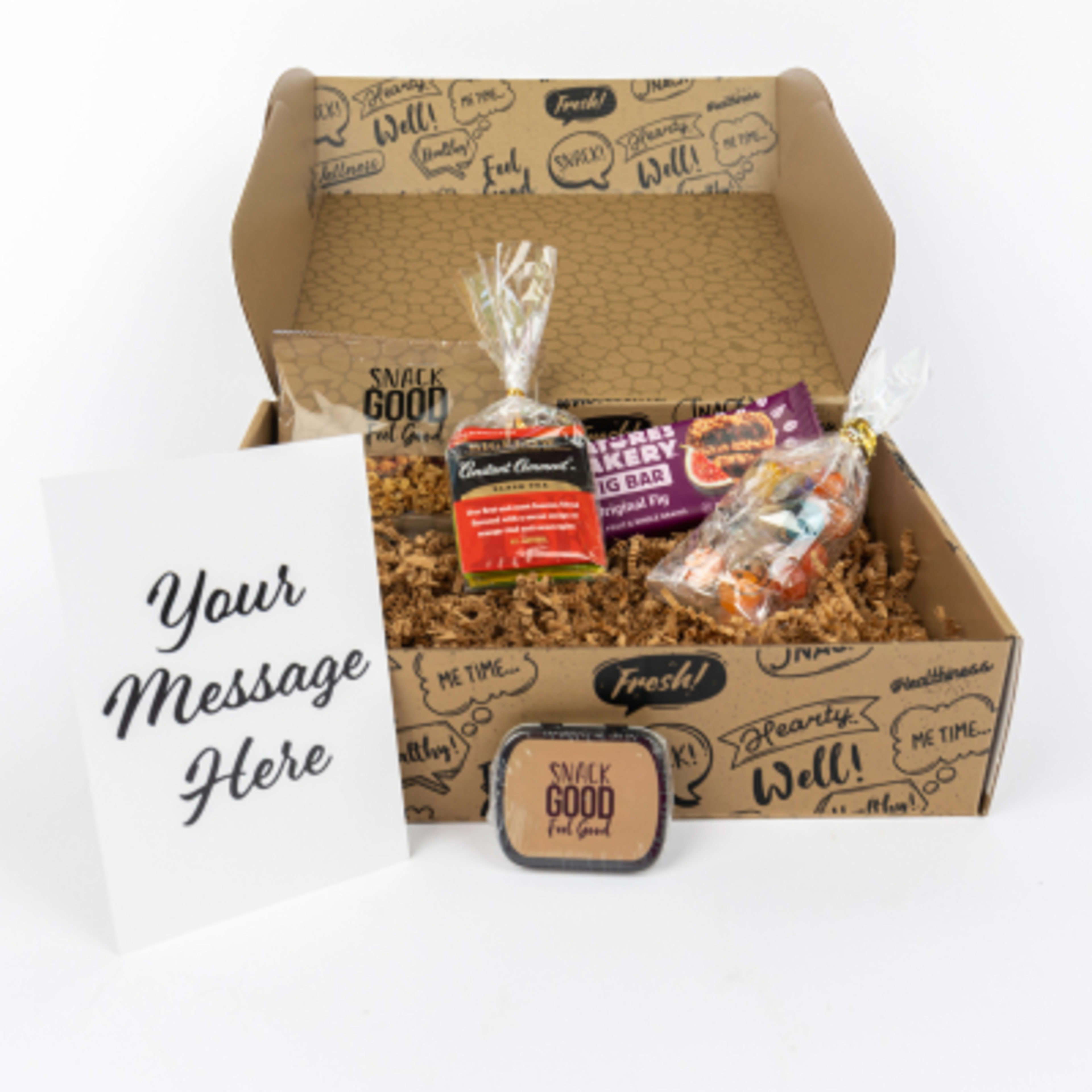 Happy's Snack Gift Set with Cooling Towel and Tin - Kit Open2 - product view 6