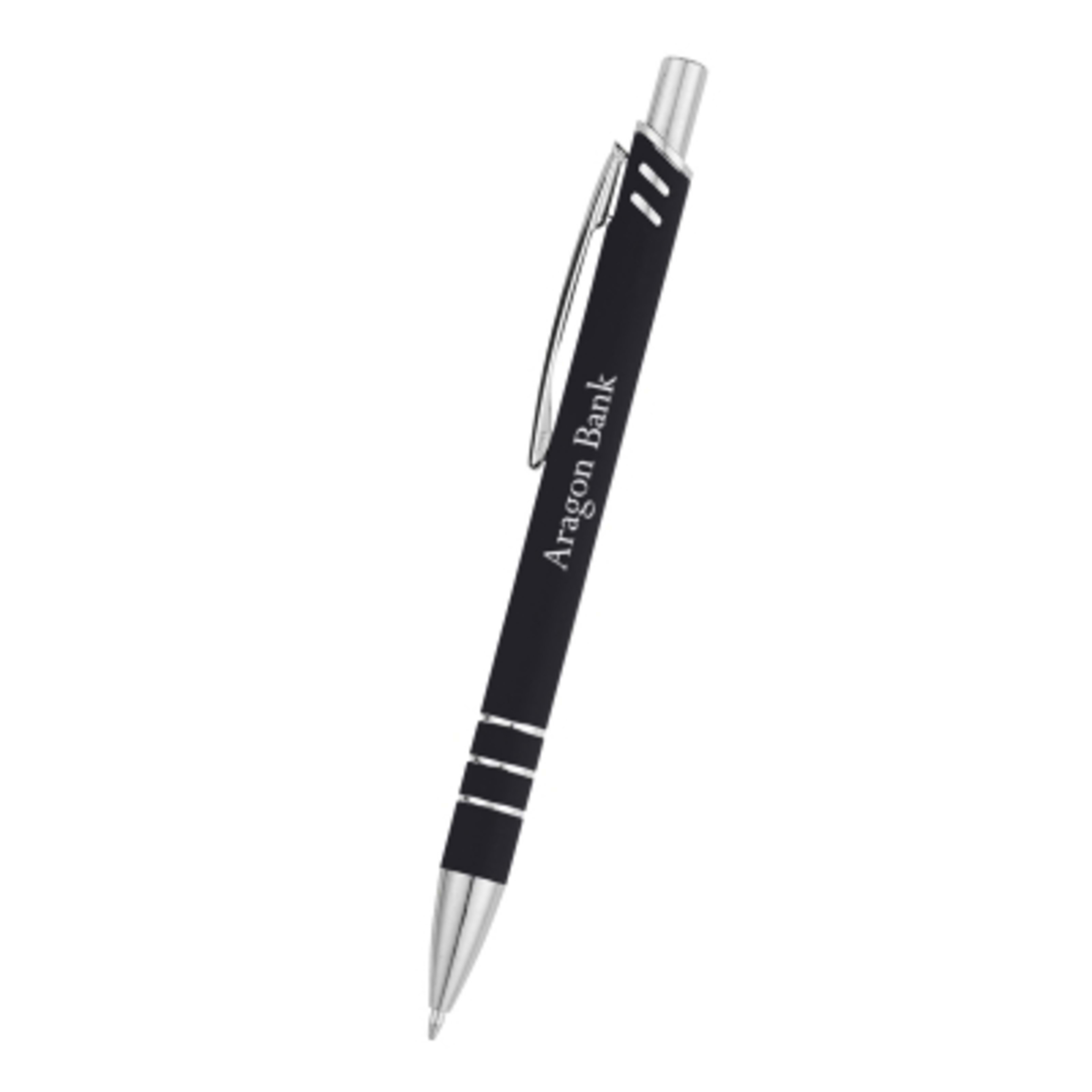 Rubberized Aluminum Ballpoint Pen - 5.5 in