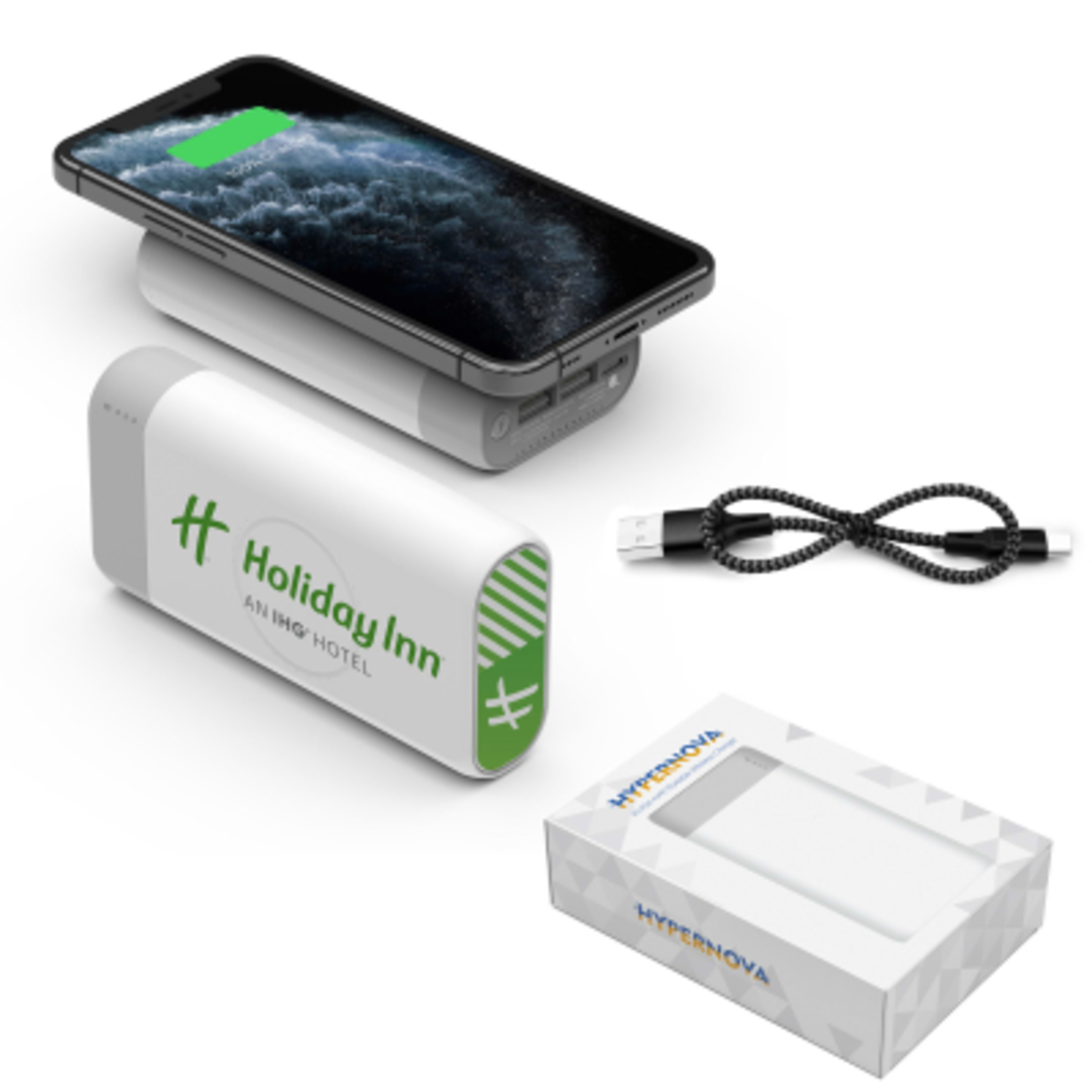 Powerstick HyperNova Wireless Charger - 10000 mAh - Group Shot - product view 3