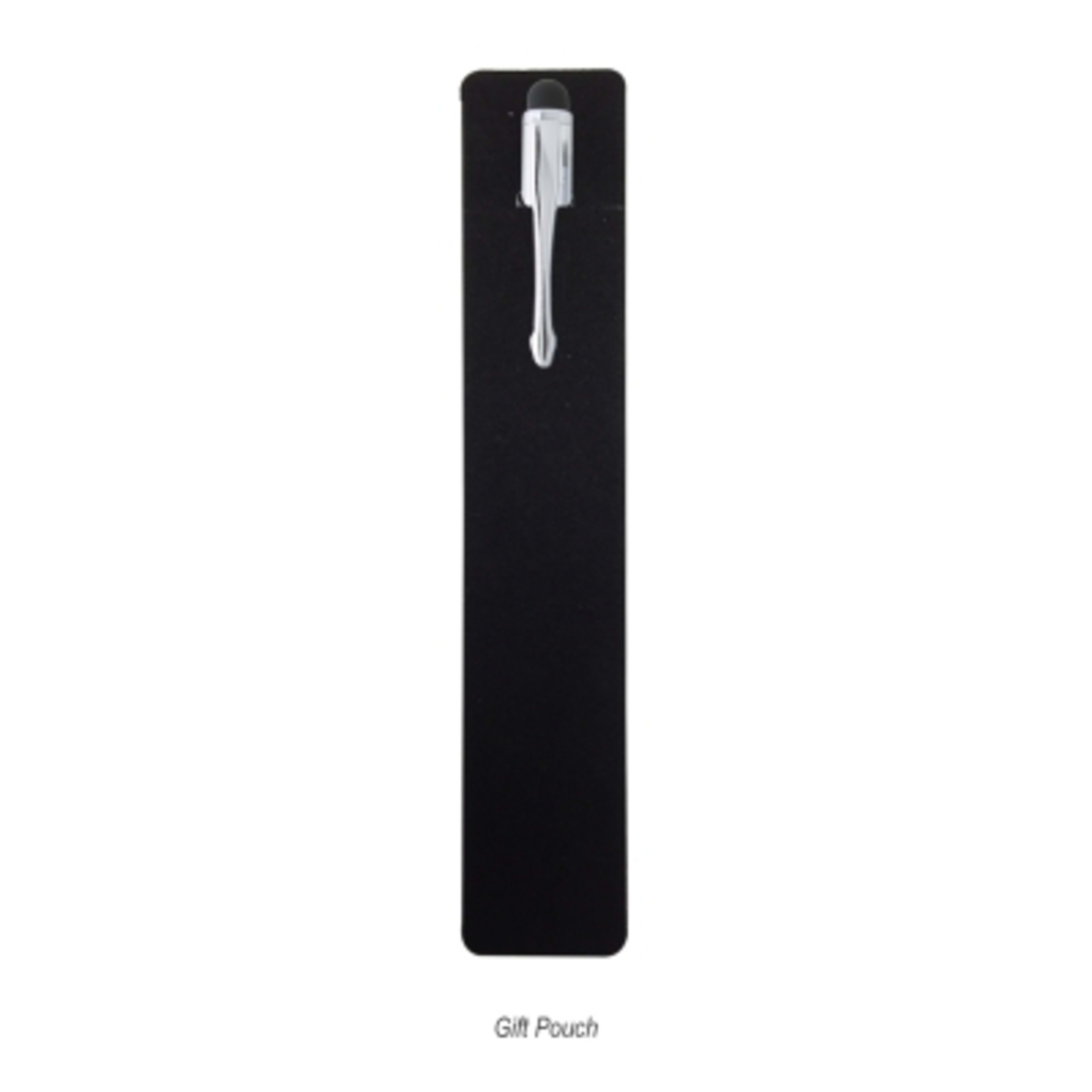 Stylus Pen Aluminum Plunger Action - 5.5 in - Black - Giftpouch - product view 5