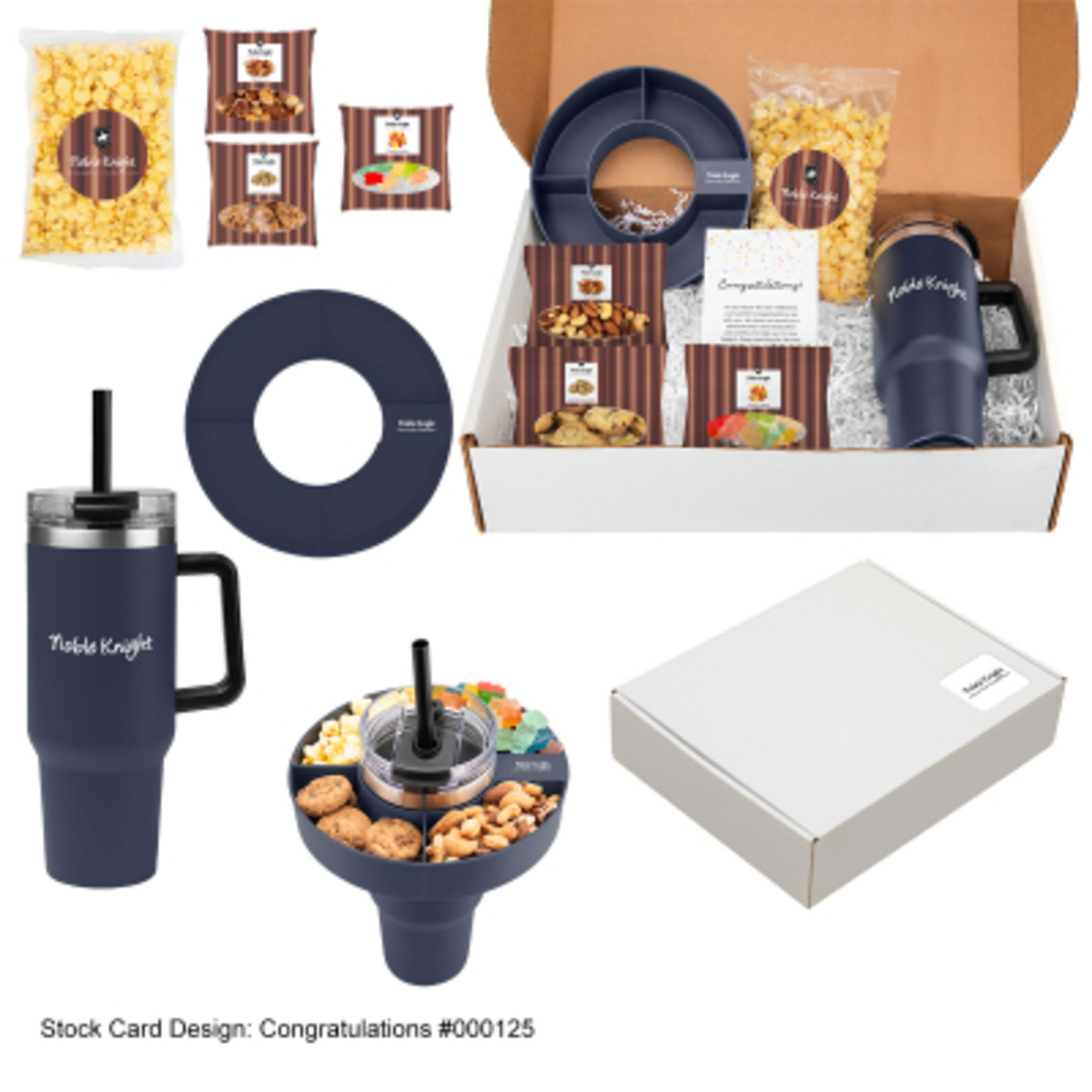 Intrepid Snack Buzz Gift Set with Tumbler - 16 x 12 in - Group Shot - product view 1