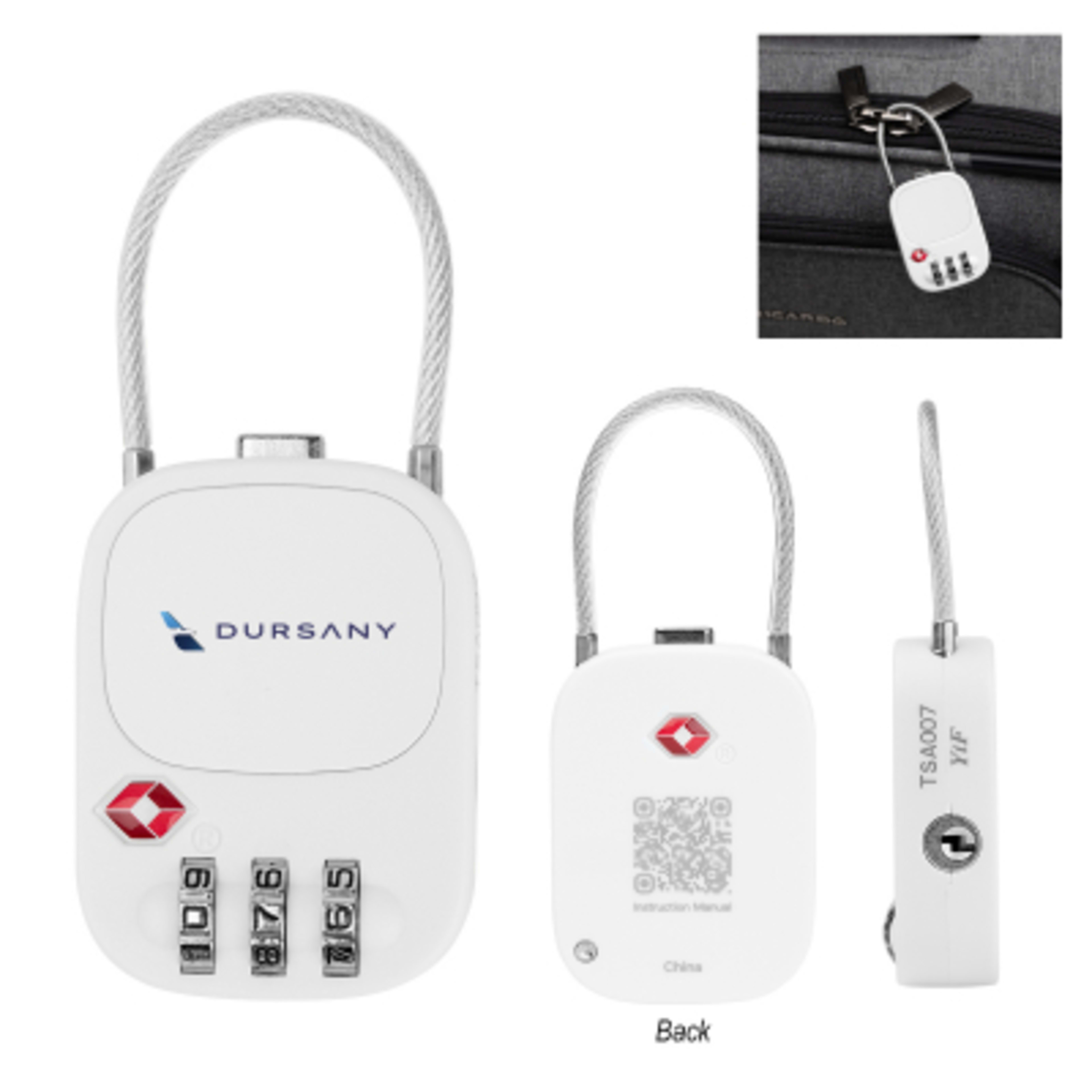 Frequent Flyer Luggage Lock TSA 3-Digit - 1.5 x 3.25 in