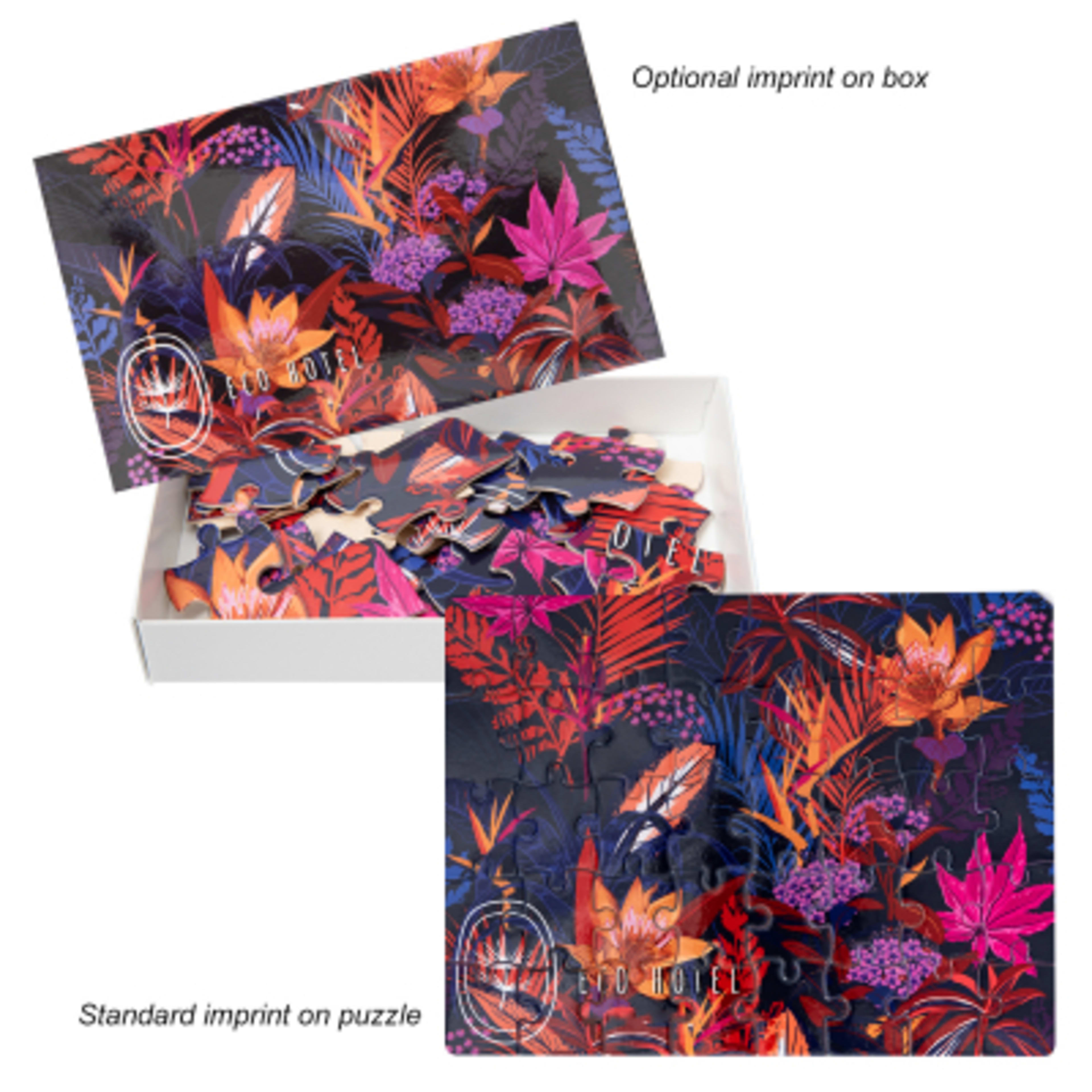 Jigsaw Puzzle 40 Piece Full Color Cardboard - 10.5 x 8 in - Group Shot - product view 1