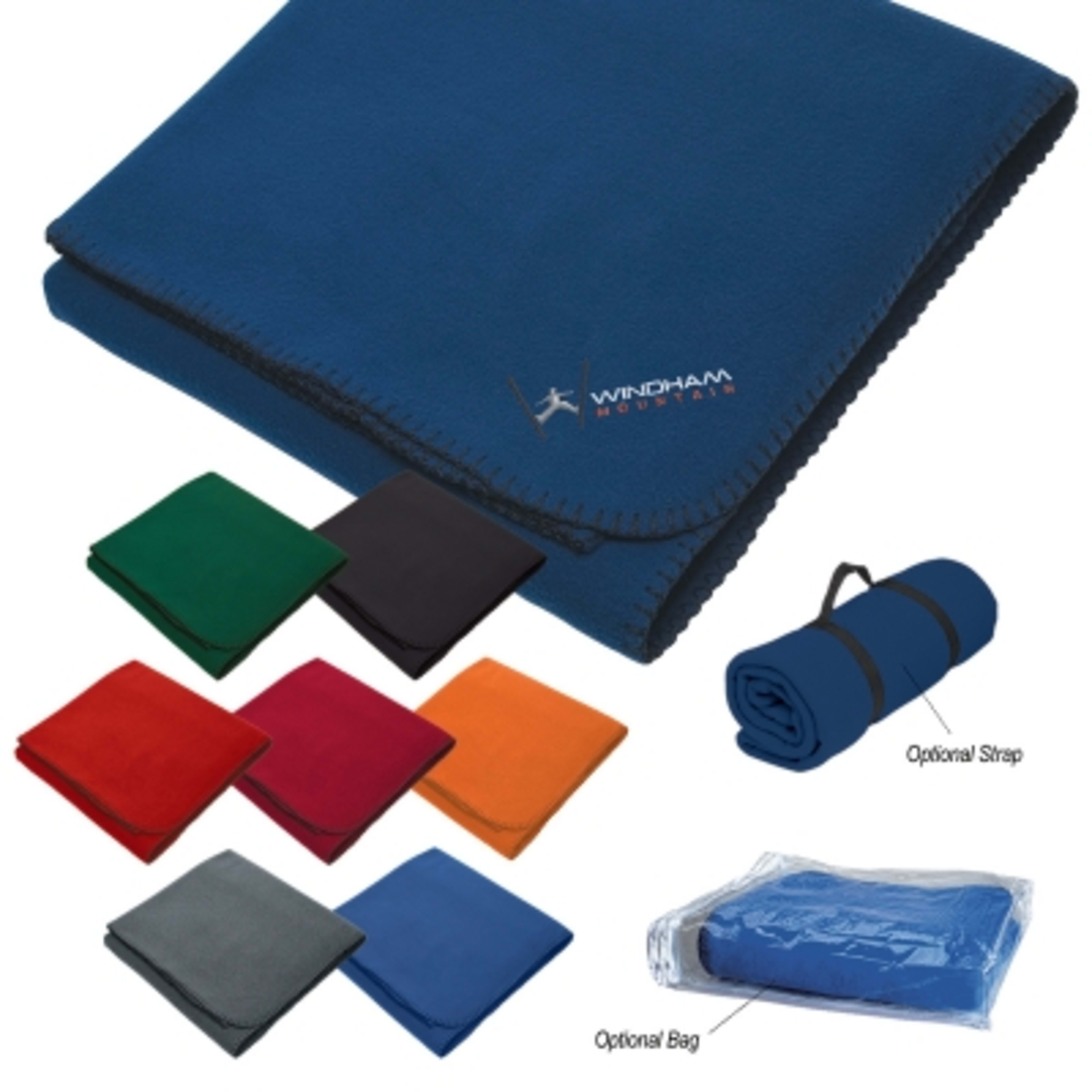 Insulated Cooler Bag with Fleece Blanket Kit - 7018 - AllColorOptions - product view 3