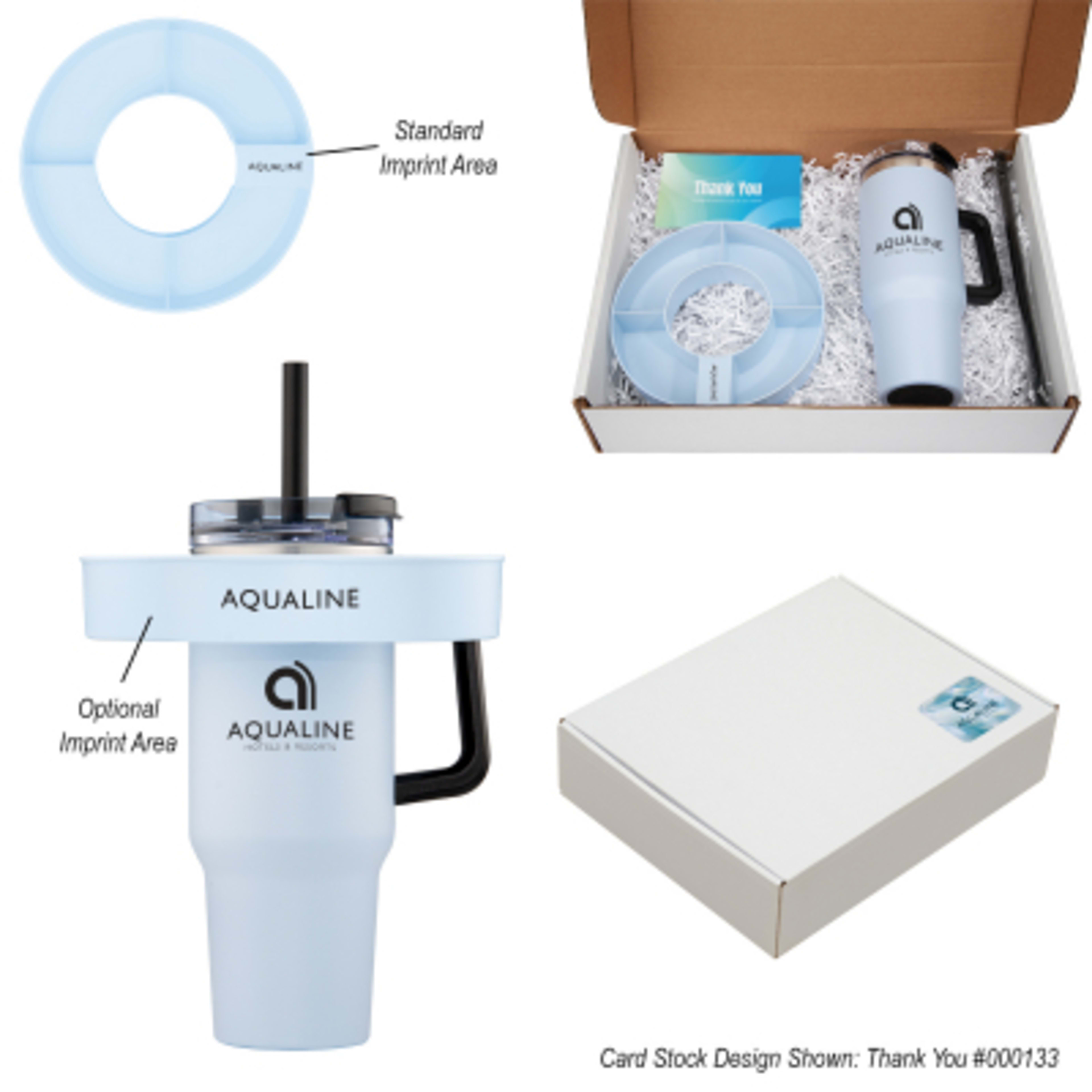 Stainless Steel Tumbler and Bowl Gift Set - 40 oz - Group Shot - product view 1