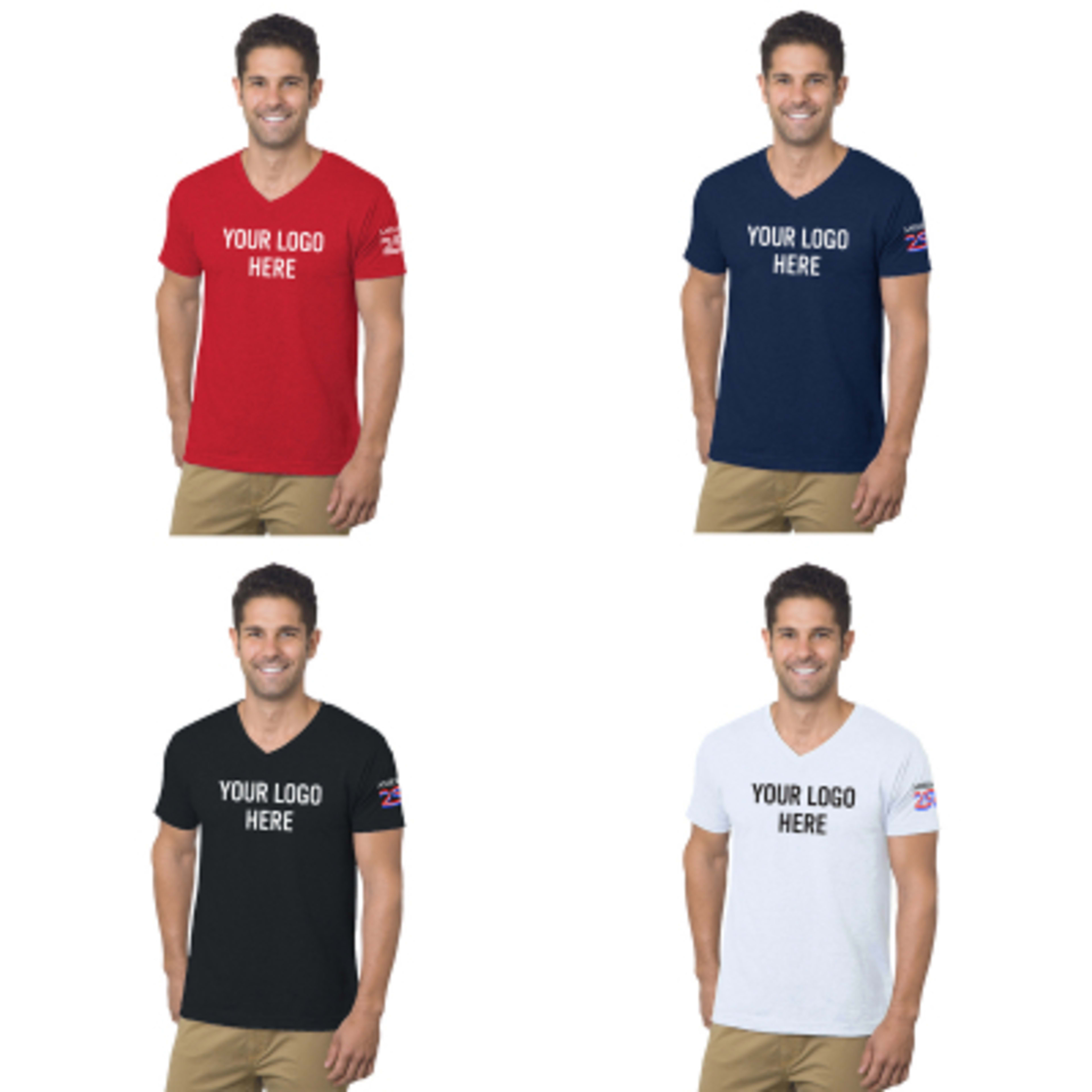 America250 USA Made Fine Jersey V-Neck T-Shirt