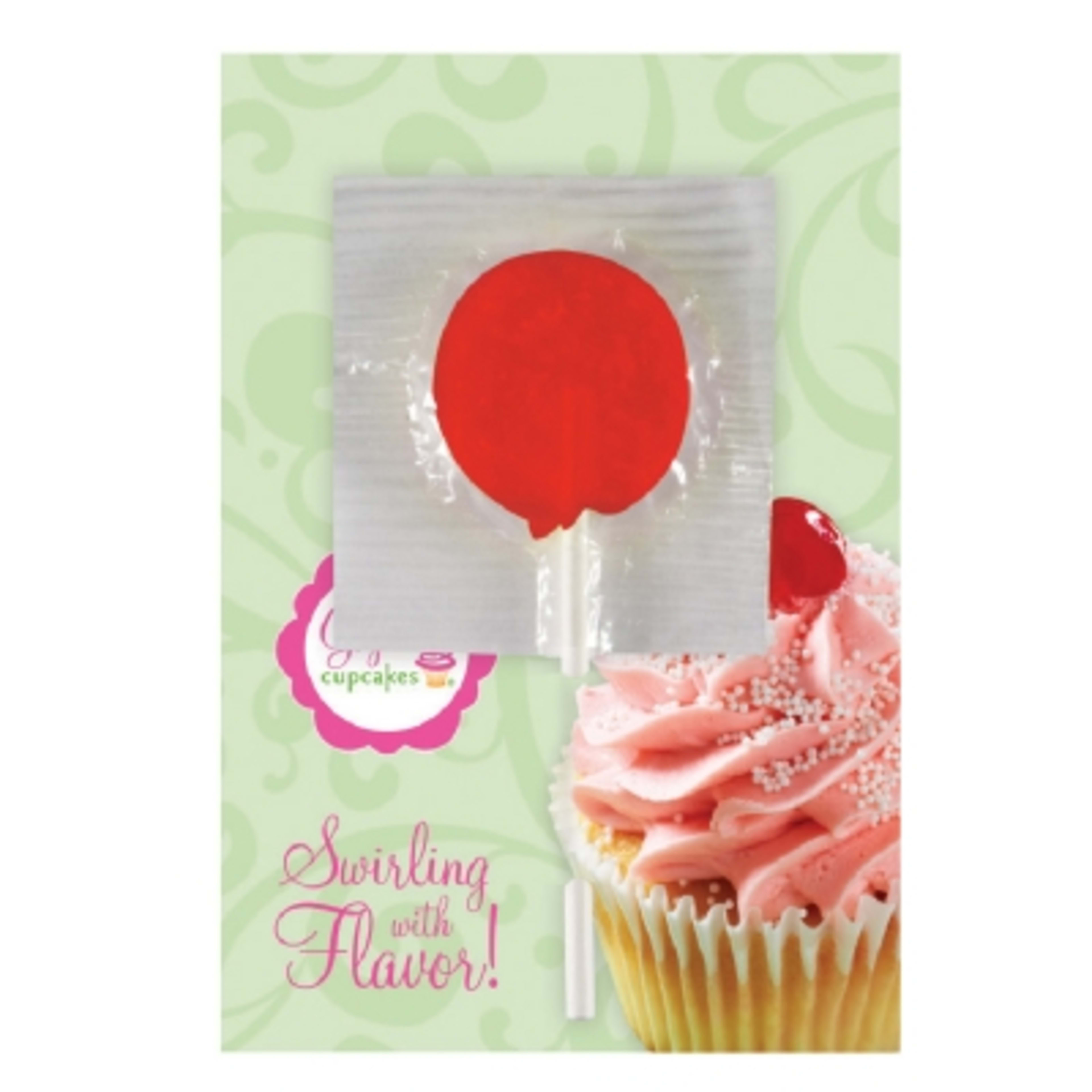 Greeting Card with Candy Cane or Lollipop - 3.4 x 5 in - product view 3
