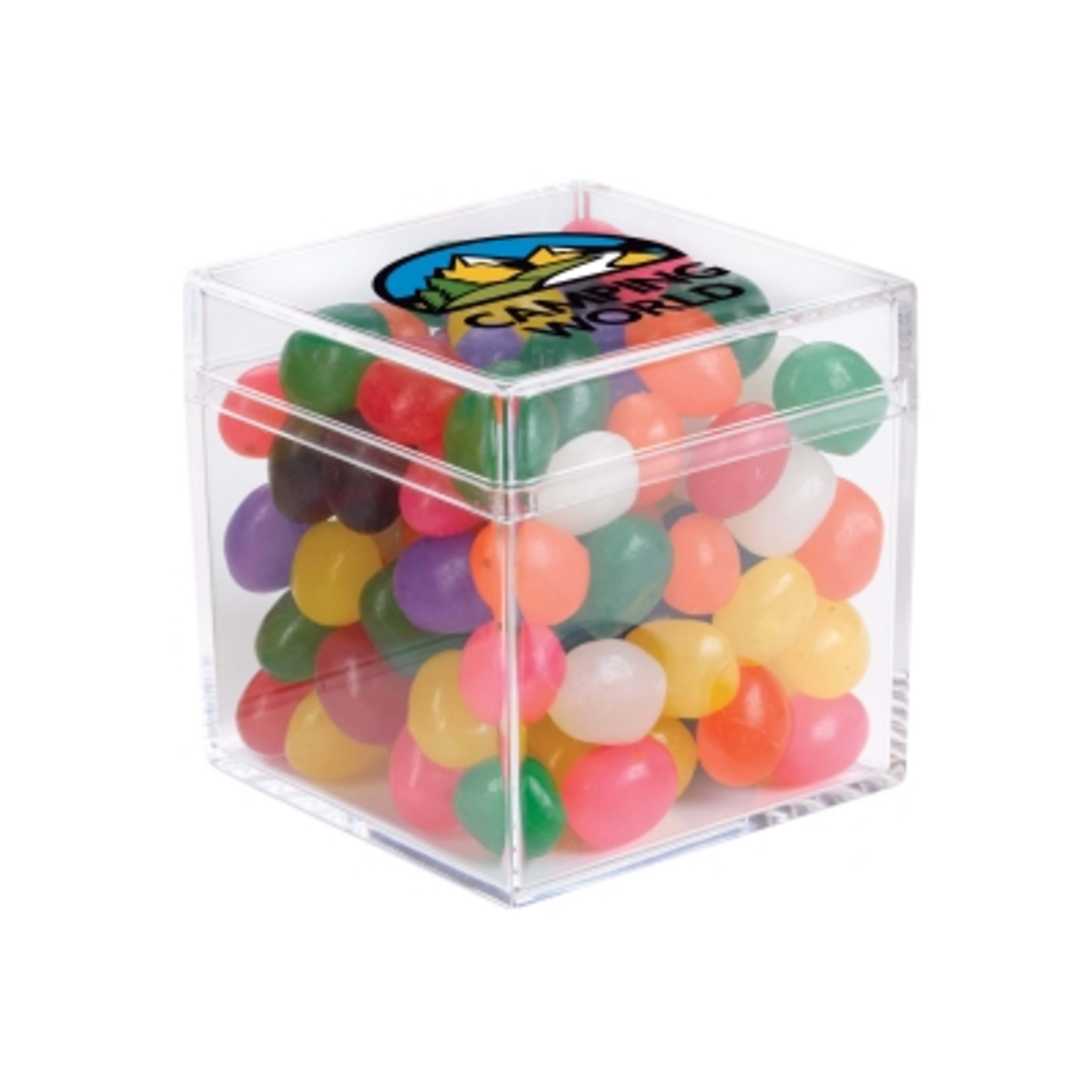Acrylic Container Cube Shaped with Candy - 2 x 2 x 2 in - product view 5