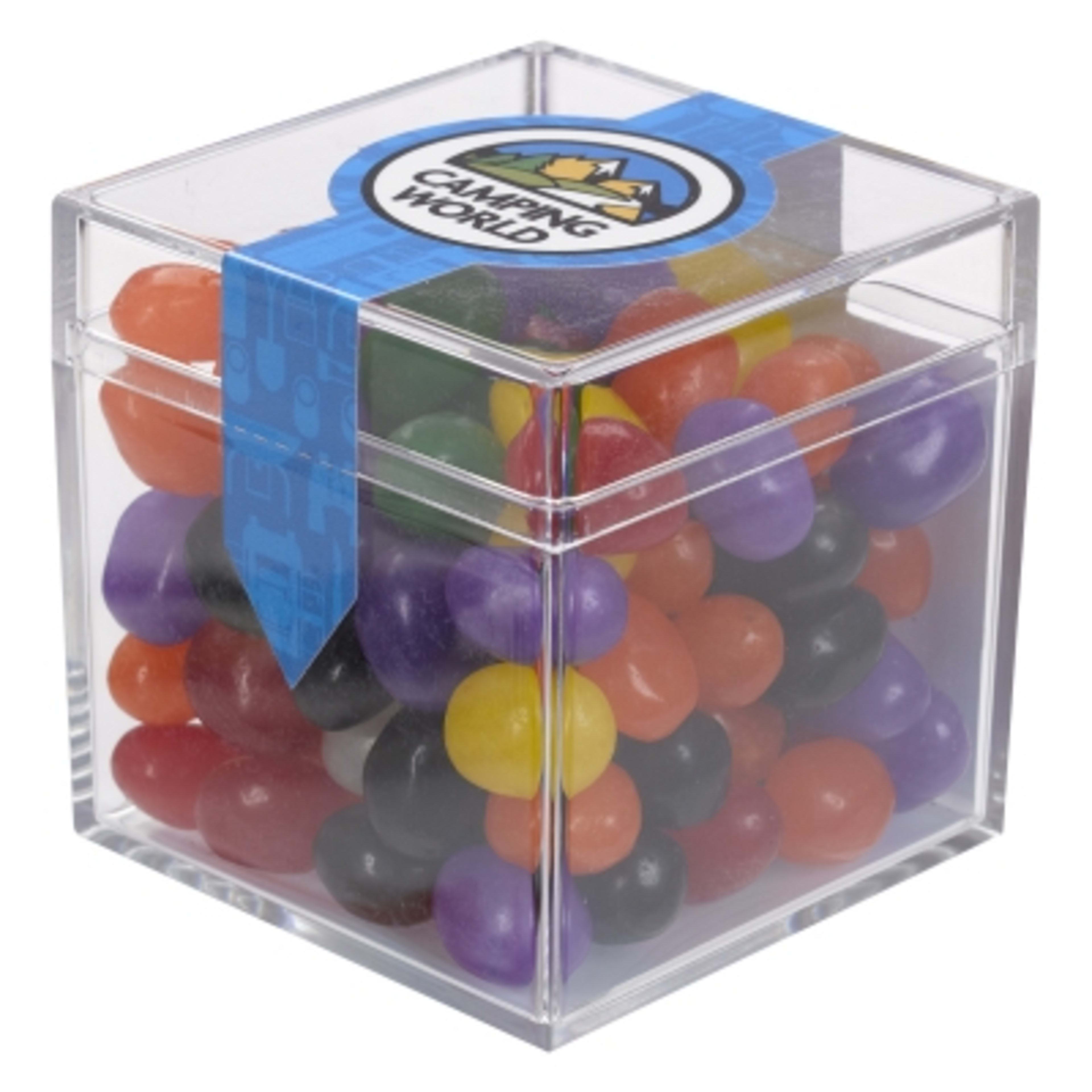 Acrylic Container Cube Shaped with Candy - 2 x 2 x 2 in - JEL/LYB/EAN - ASSORTED - product view 10