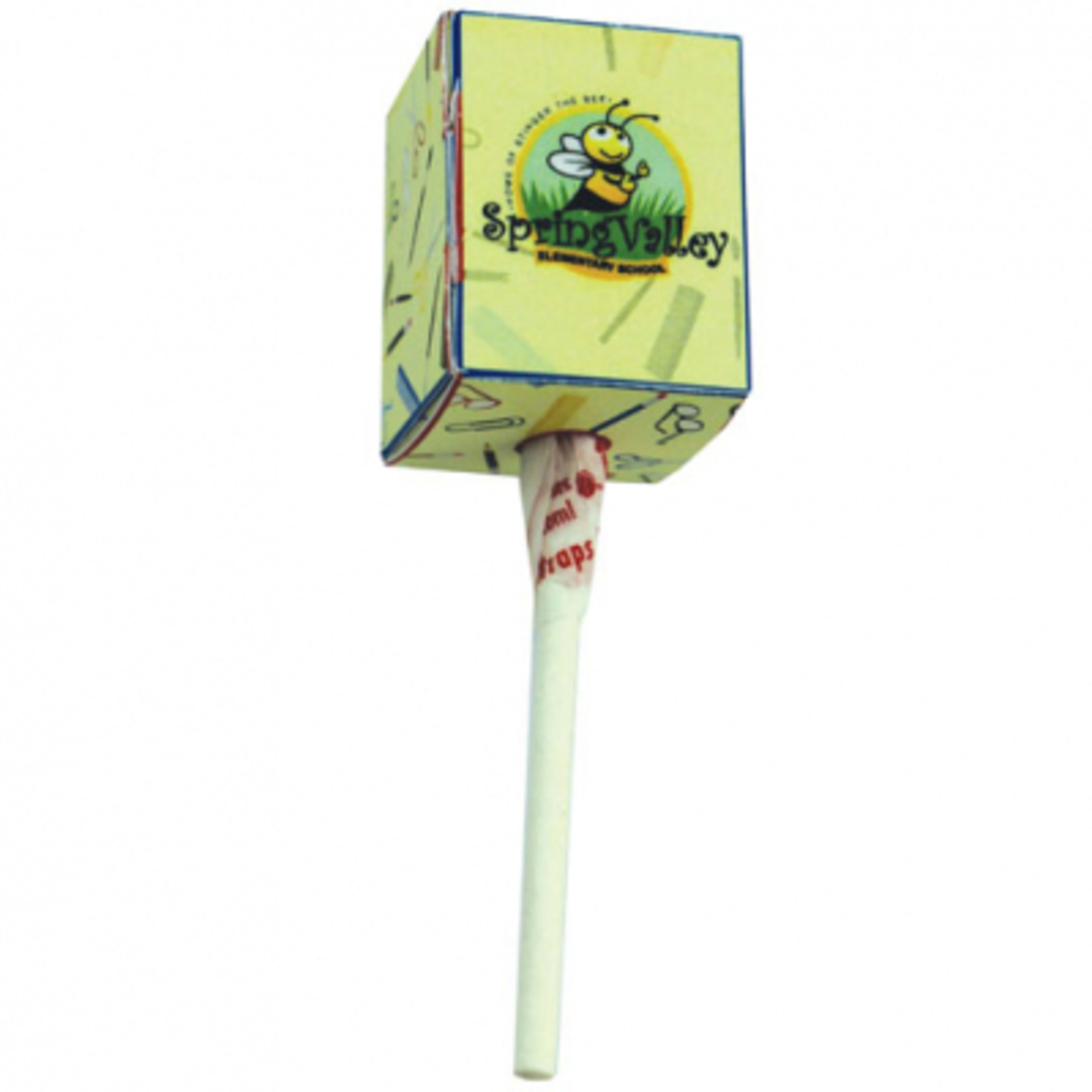 Lollipop Dum Dum with Custom Flag Label - 3.5 in - Box - product view 3