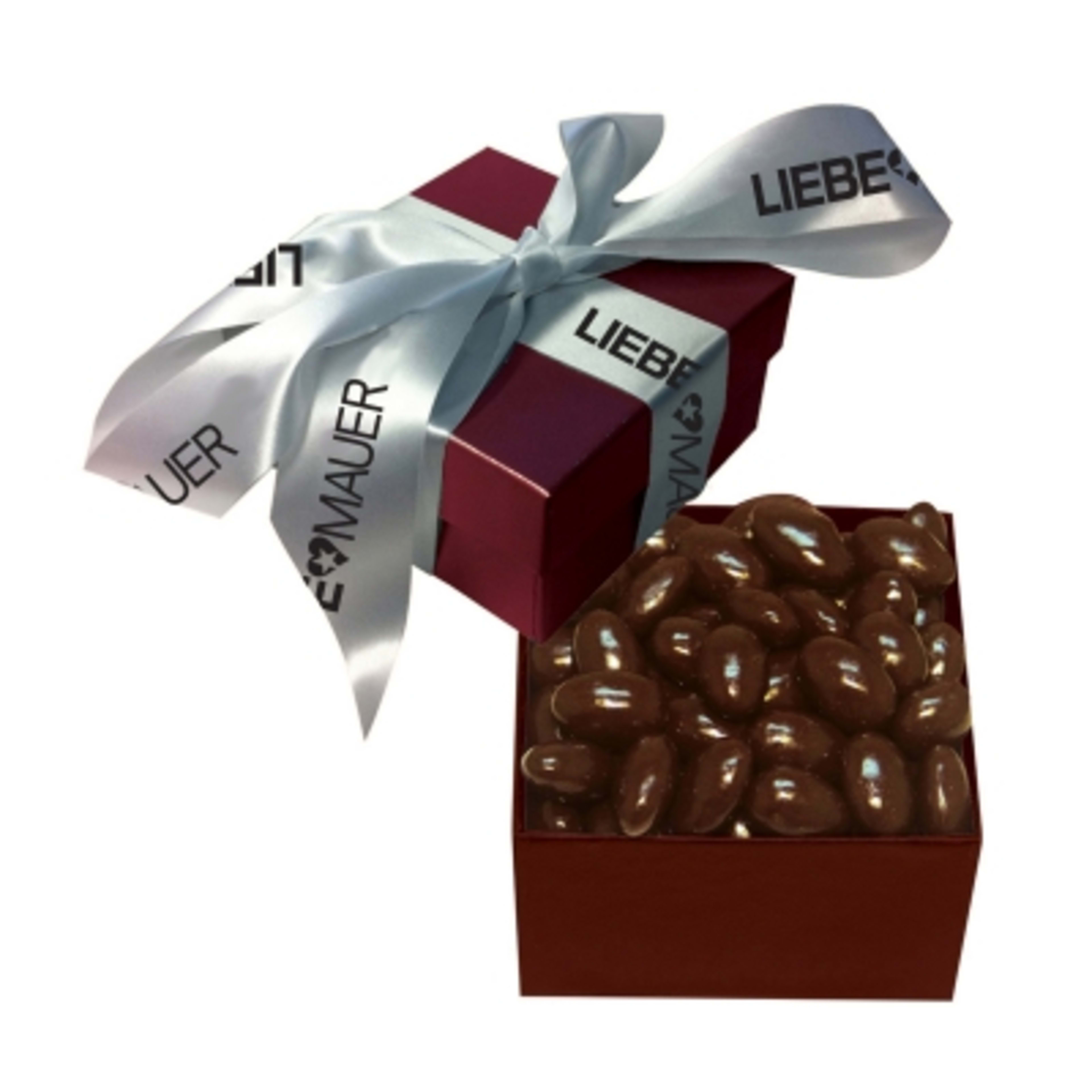 Gift Box Single Serve with Hot Stamp Ribbon - 4 x 2 in - product view 6