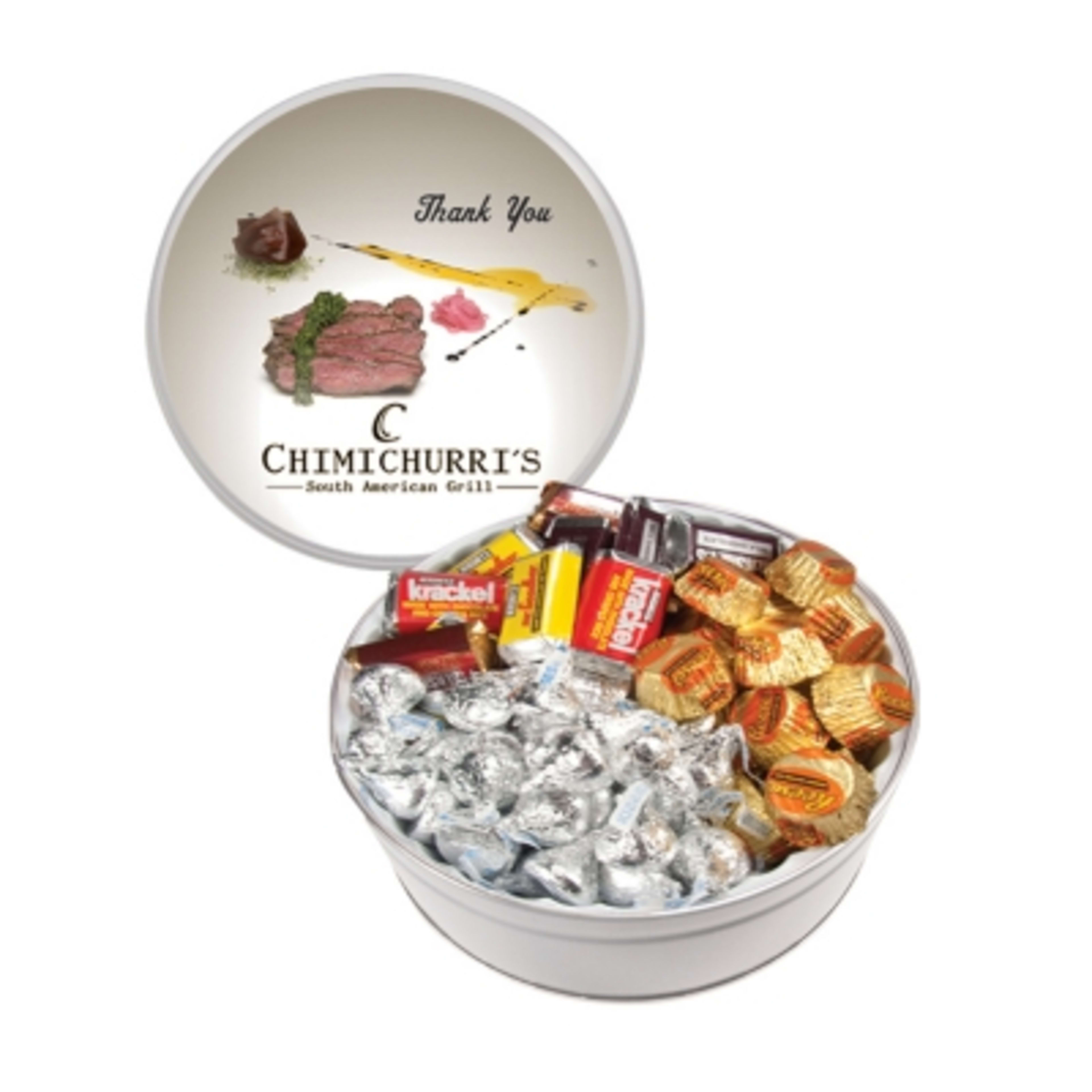 Food Tin Reusable Choice Filler - 6.6875 in Diameter - product view 2