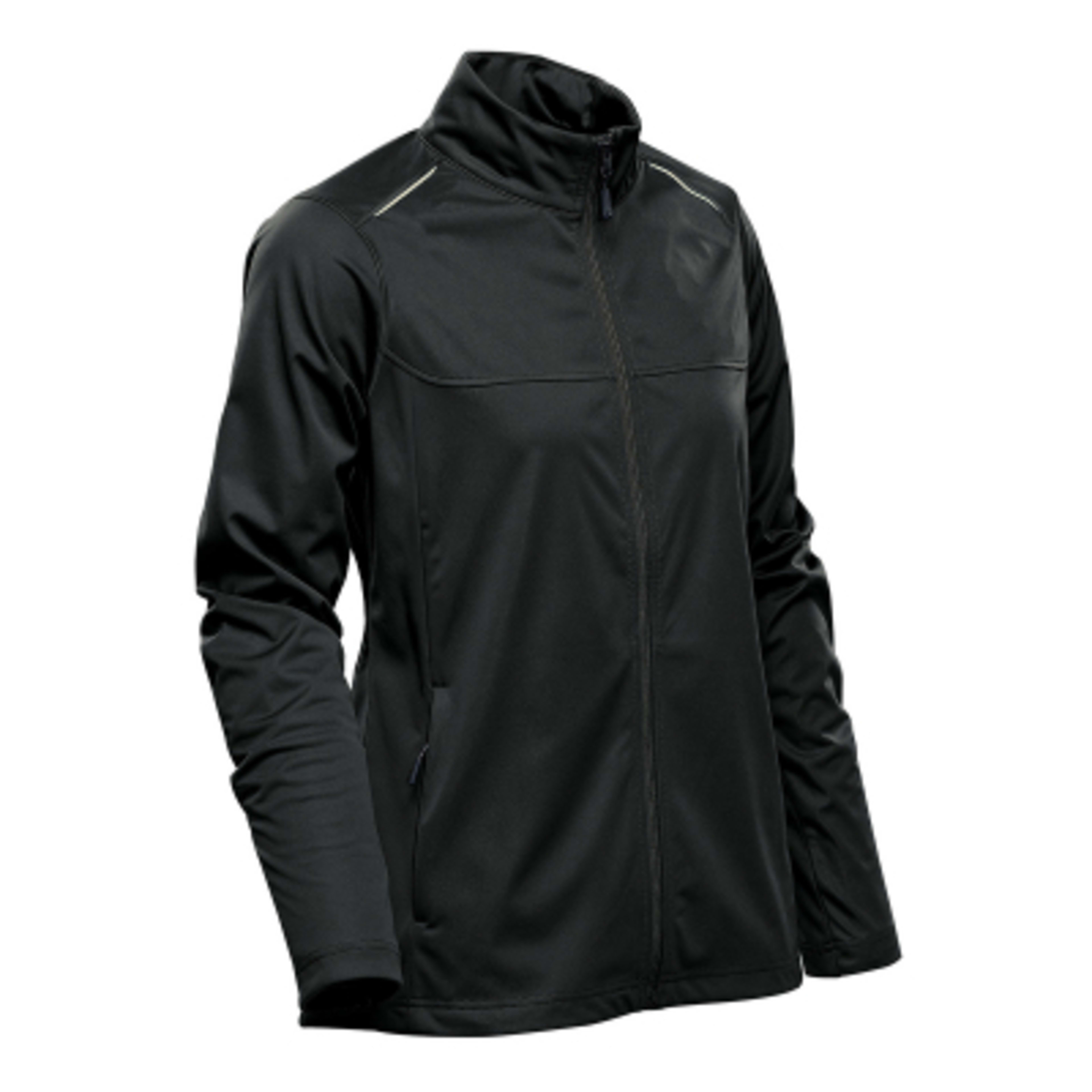 Women's Lightweight Waterproof Softshell Jacket - Black - SIDE - product view 2
