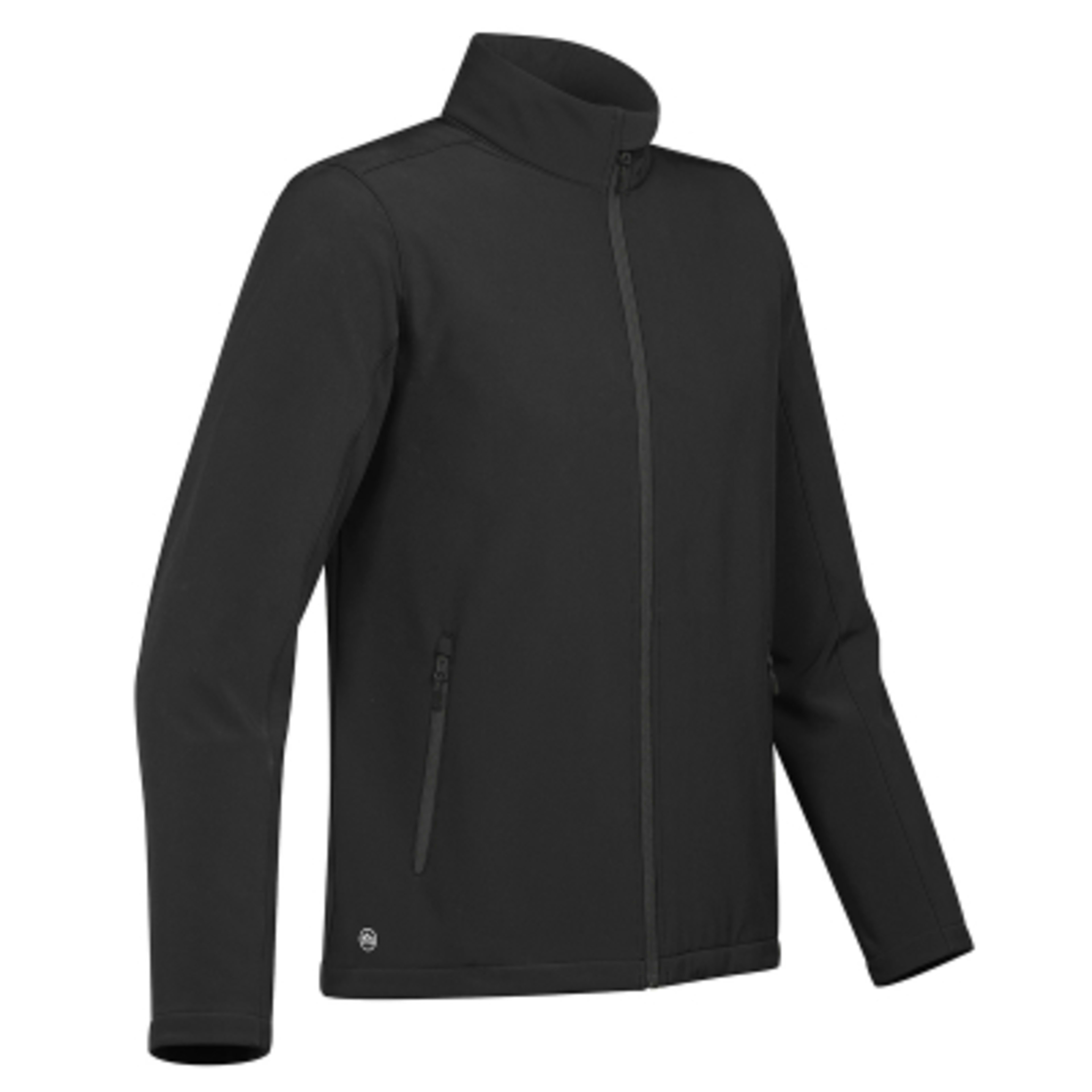 Men's Softshell Jacket with Fleece Lining - BLA - CARBON SIDE - product view 2