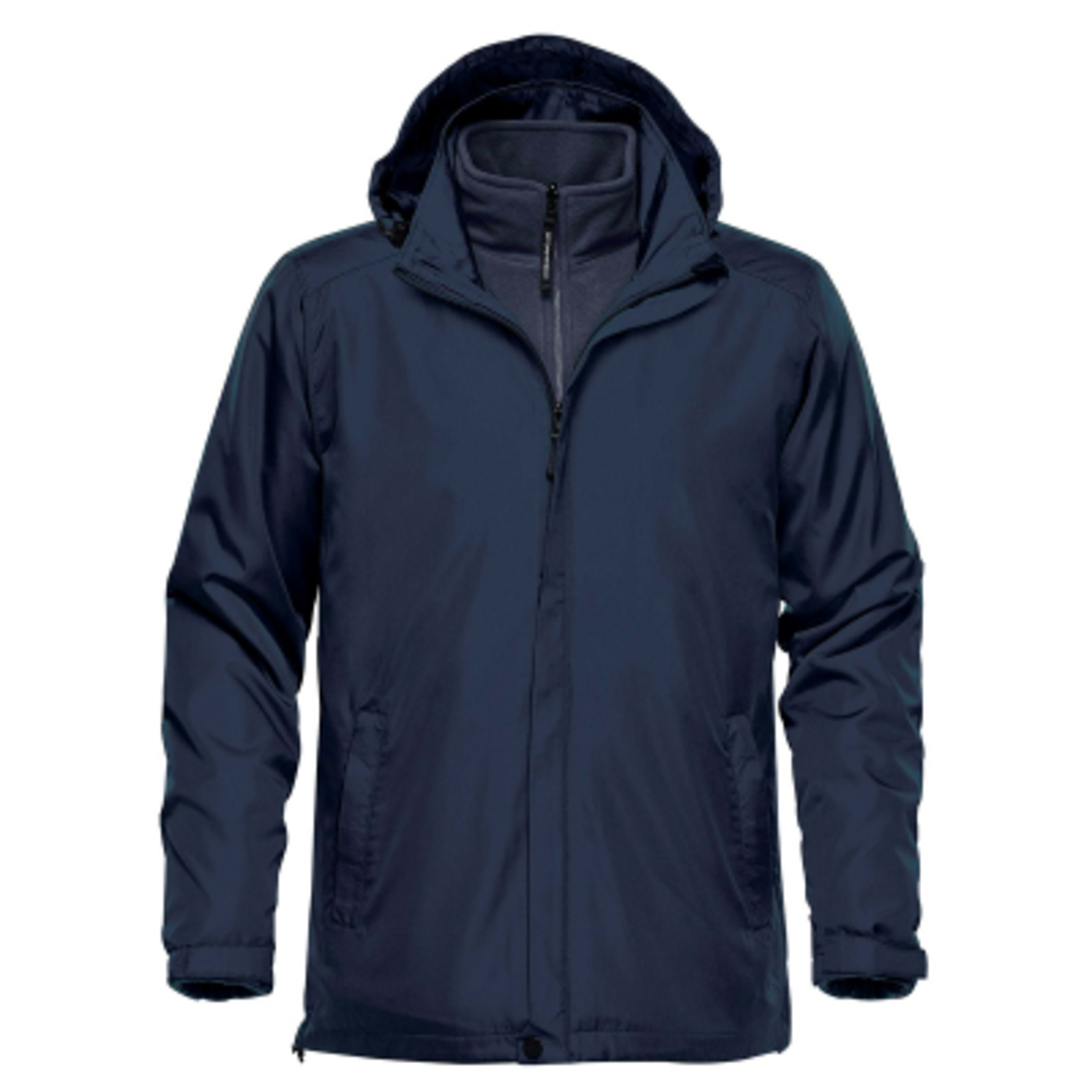 Jacket 3-in-1 Water Repellent with Zip-Out Fleece Liner - Navy - OPEN - product view 3