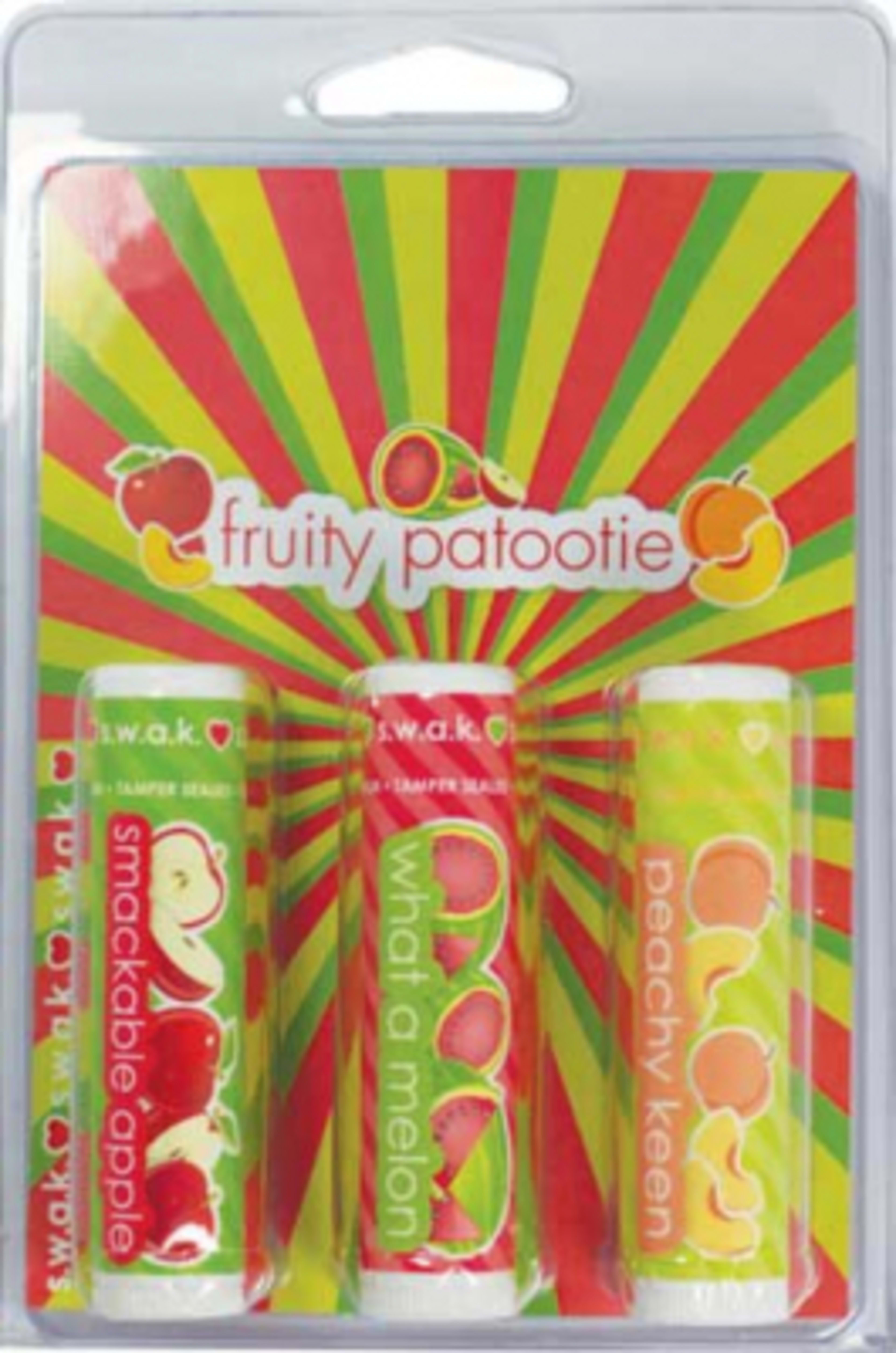 Lip Moisturizer Colored All Natural Beeswax USA Made - ⅝ x 2⅝ in - White - 3-tube-blister - product view 13