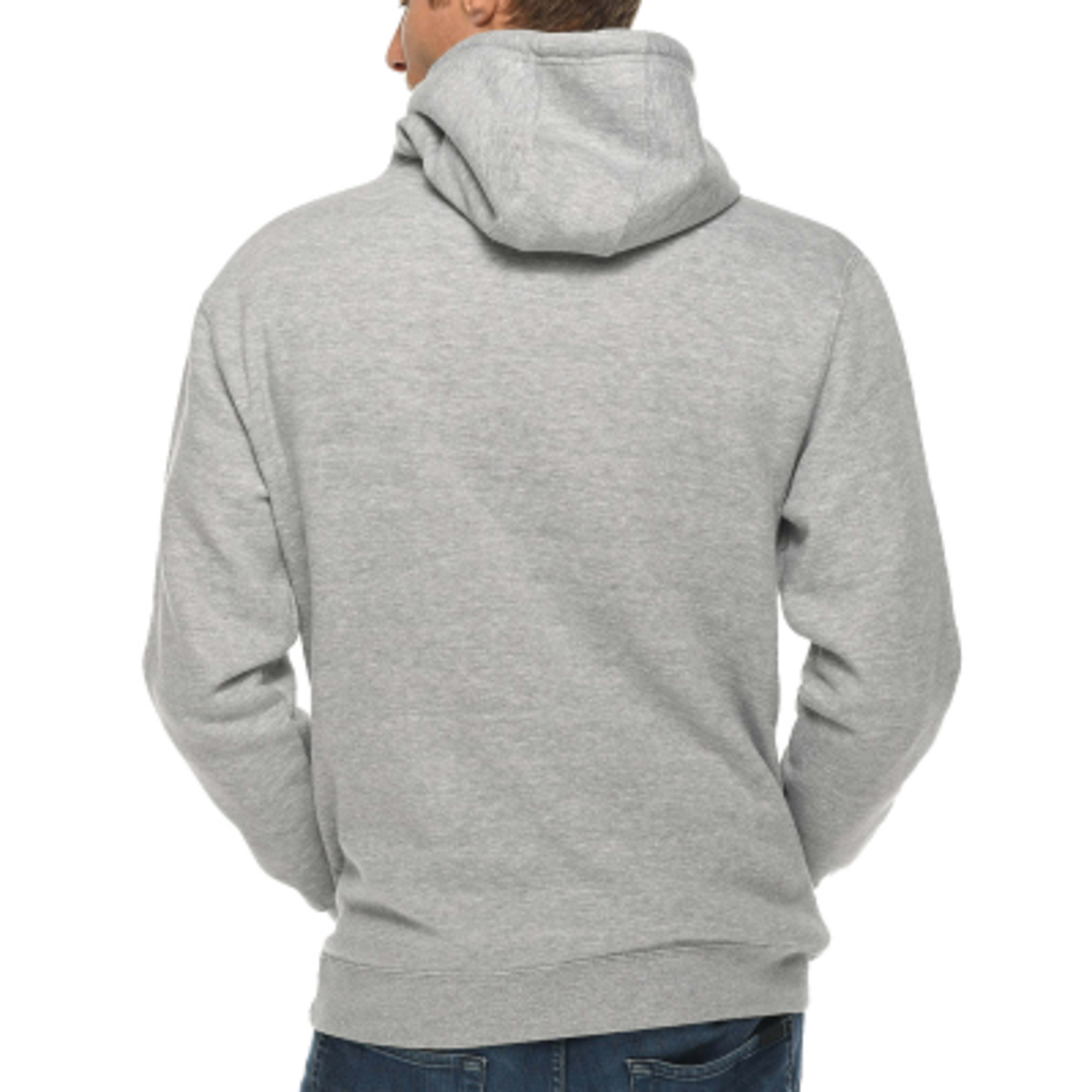 Custom Hoodie Ringspun Cotton Fleece Lined - Back - product view 2