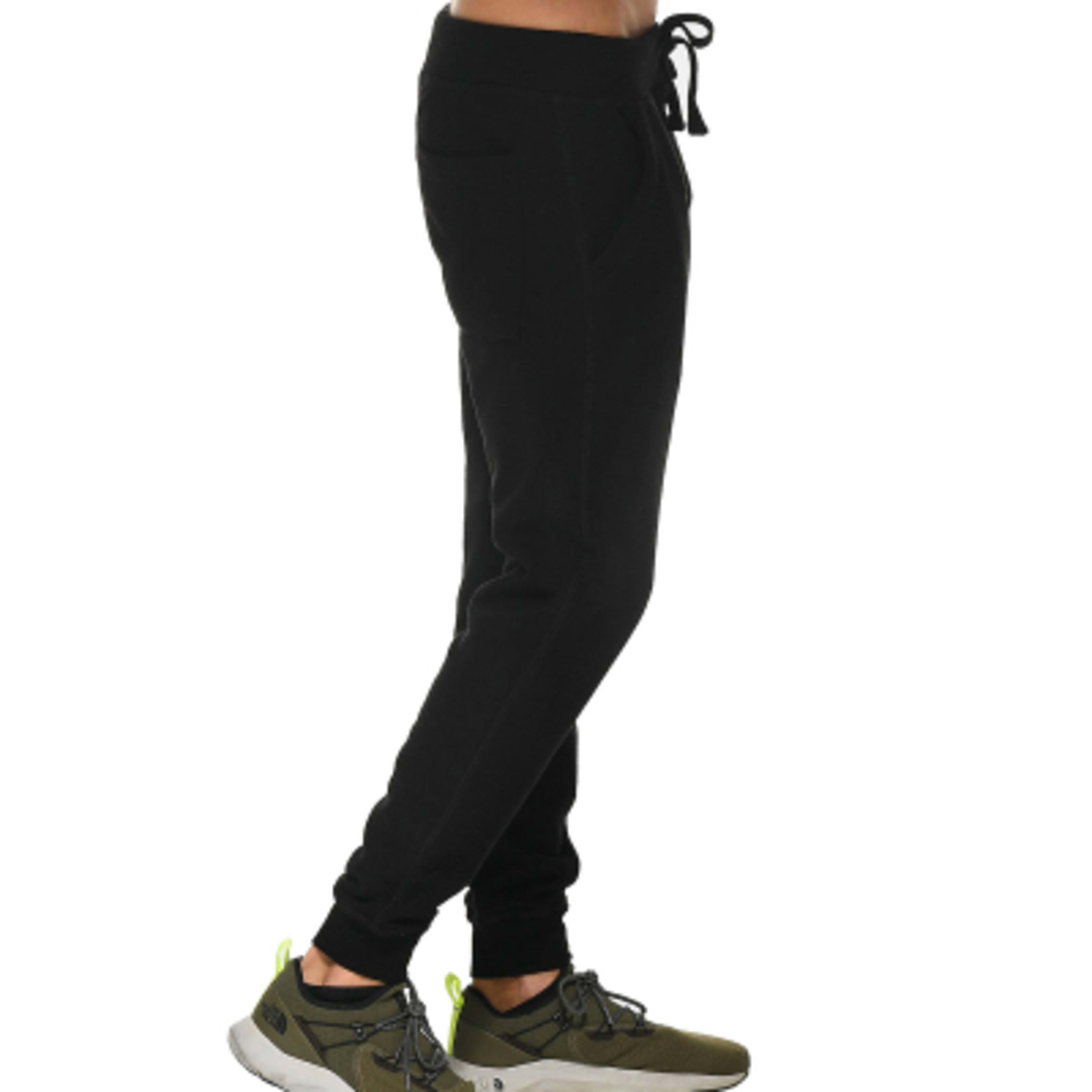 Joggers Premium Fleece Drop-Crotch Style - Black - Side - product view 4