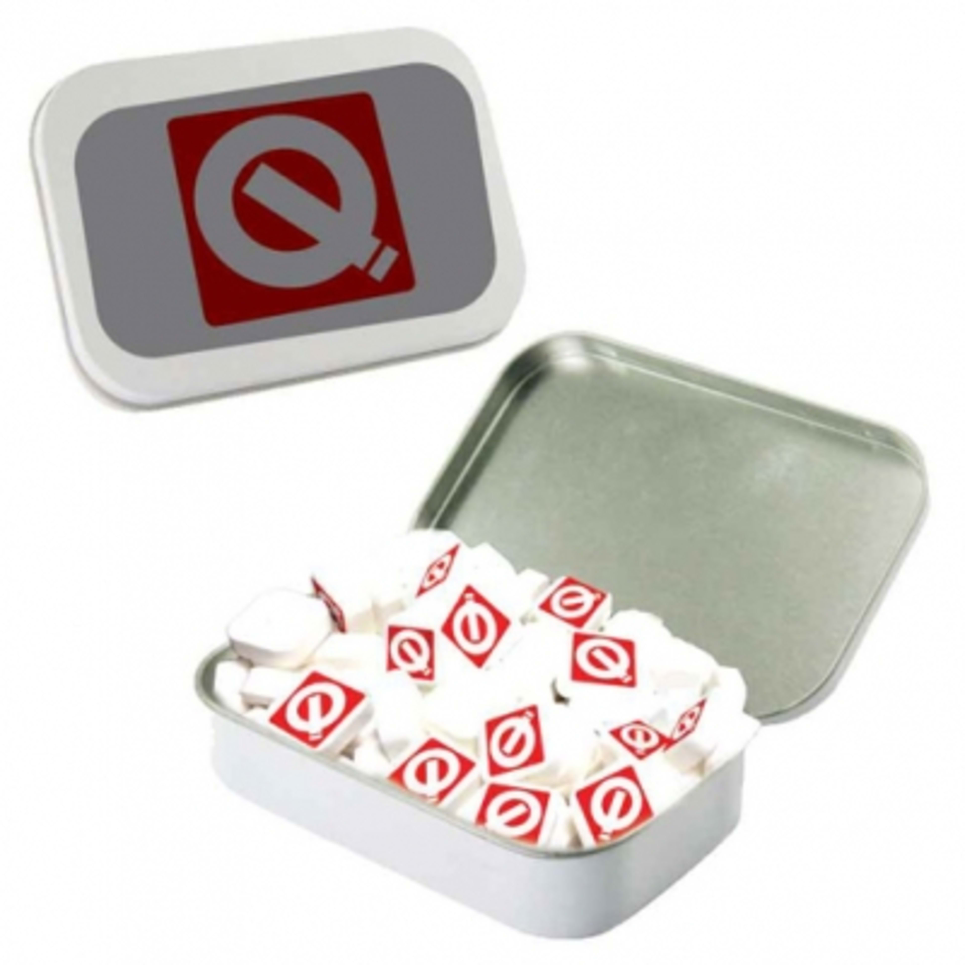 Tin Large Hinged with Printed Mints - 2.73 x 3.875 in - product view 4