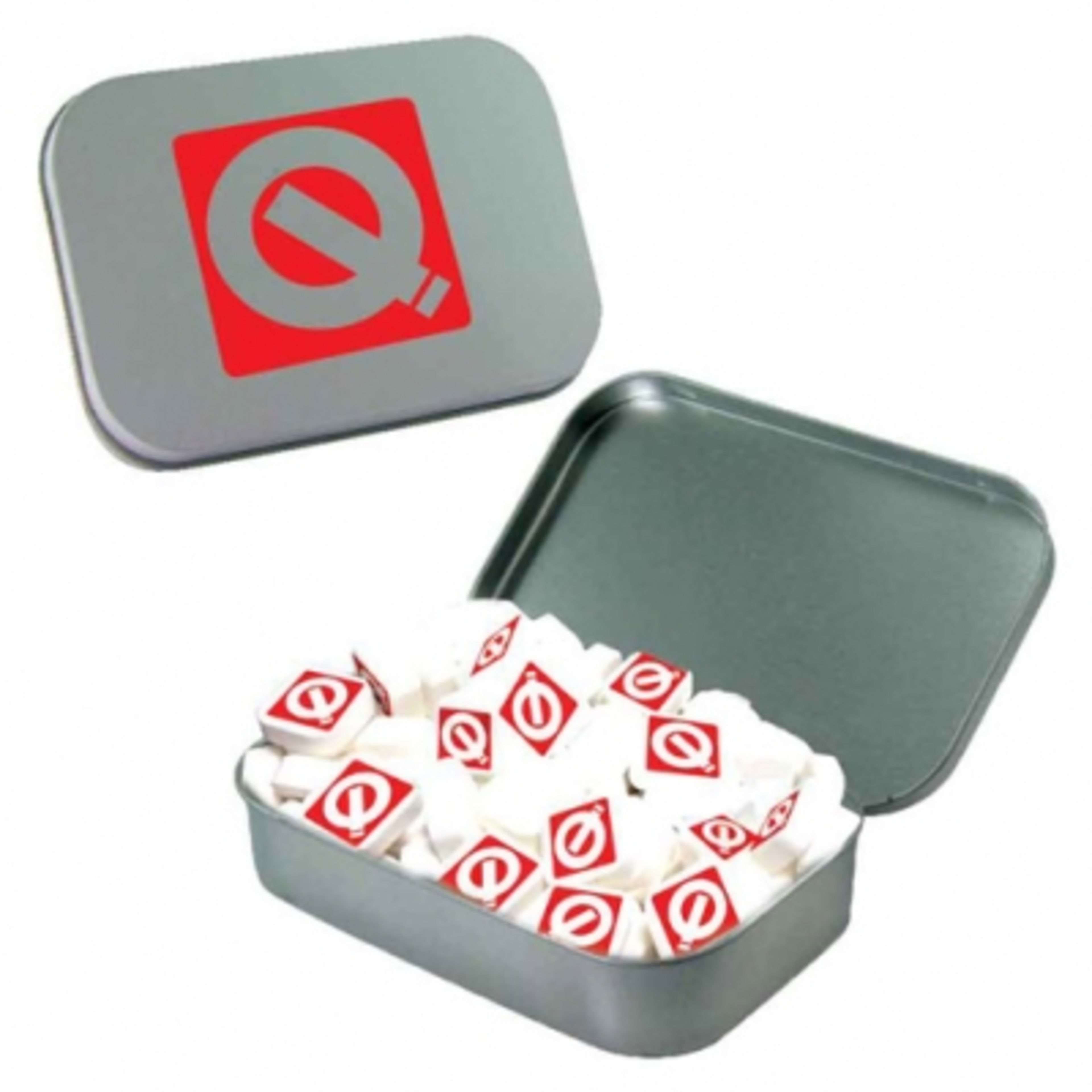 Tin Large Hinged with Printed Mints - 2.73 x 3.875 in - product view 5