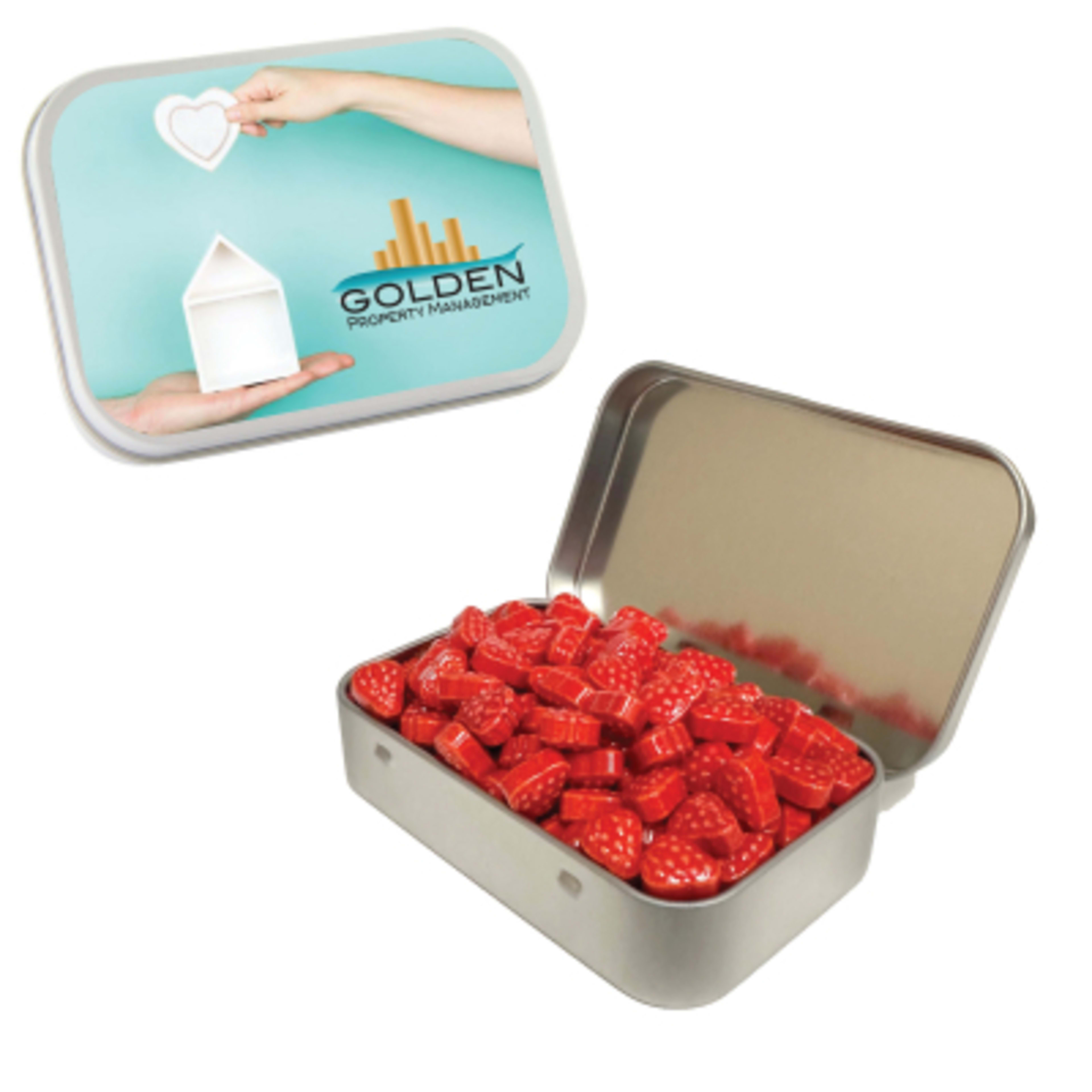 Tin Large Hinged Multi-Fill Options - 2.75 x 3.875 in - Group Shot - product view 1