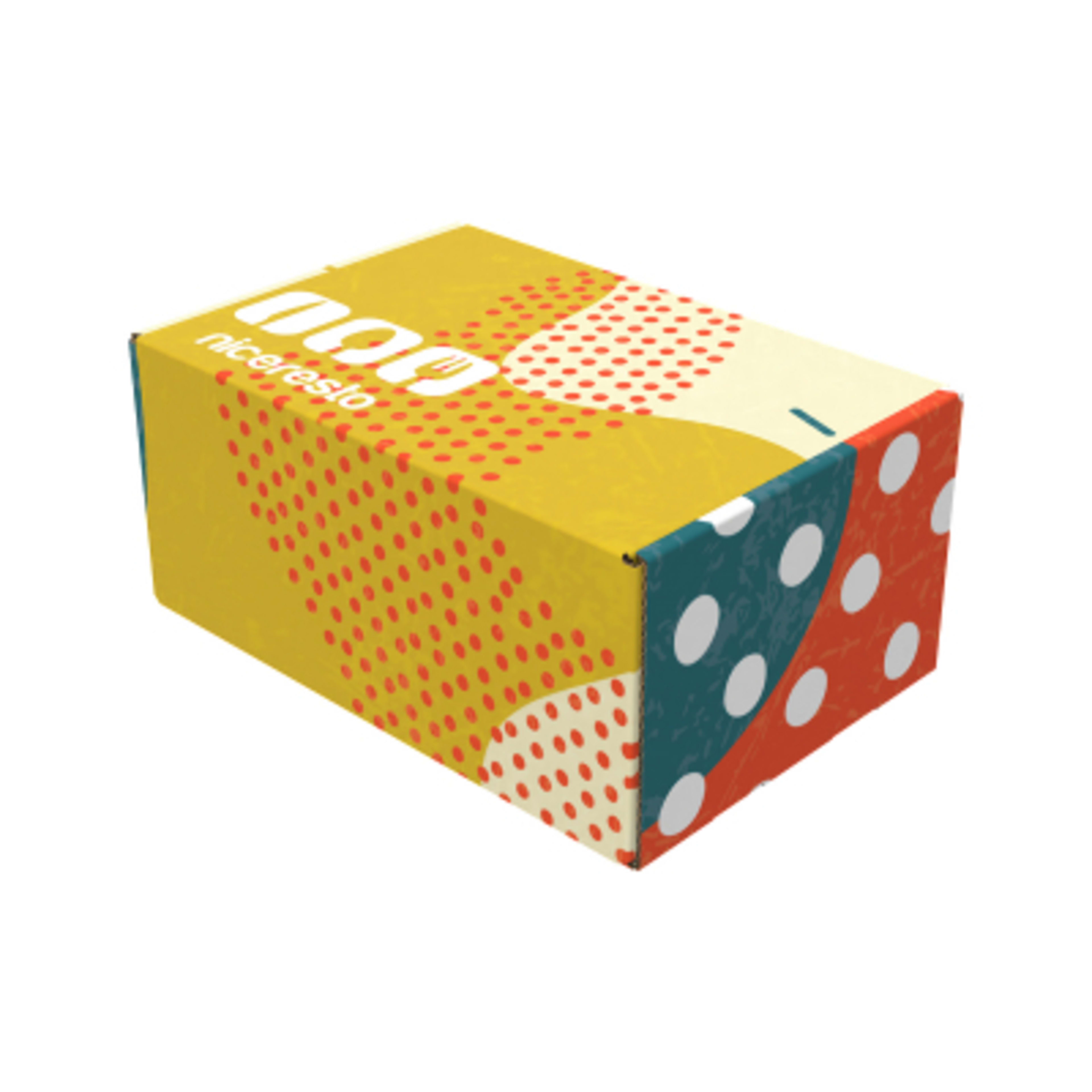 Mailer Box Roll End Tuck Front - 9 x 4 x 6 in - Group Shot - promotional product with custom logo