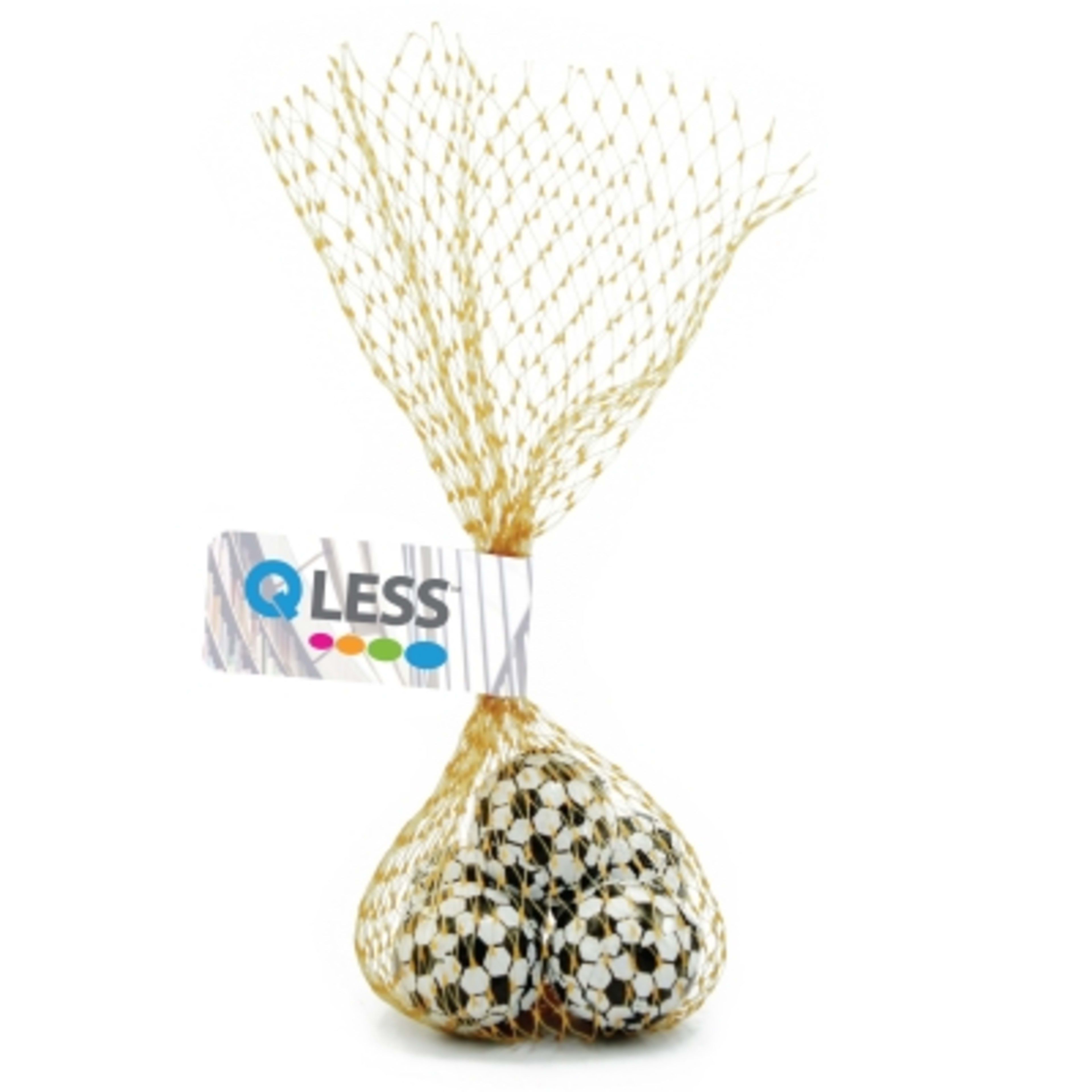 Mesh Bag Candy Gift with Flag - 1.5 x 7 x 1 in - Soccer - 4CP - product view 2