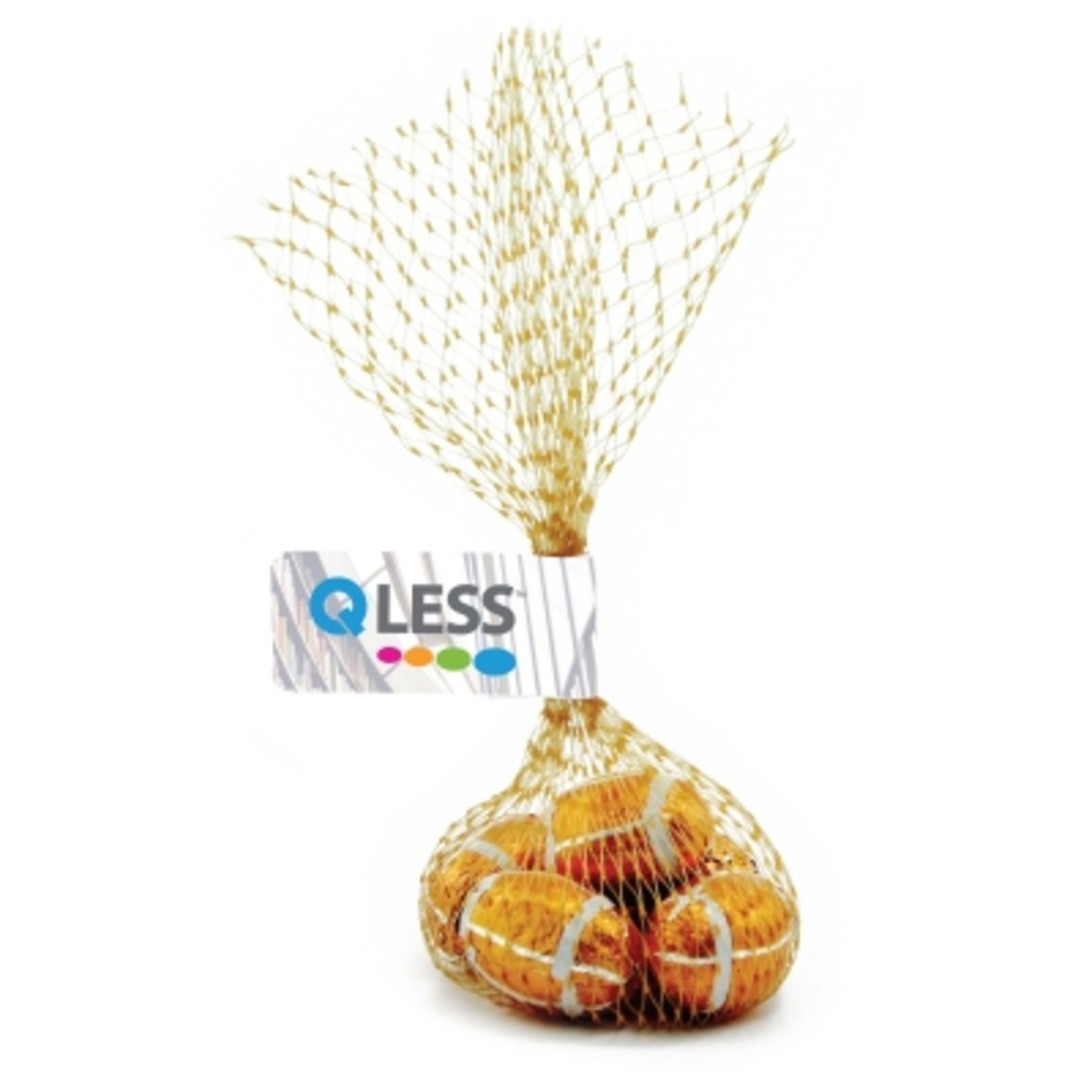 Mesh Bag Candy Gift with Flag - 1.5 x 7 x 1 in - Football - 4CP - product view 4