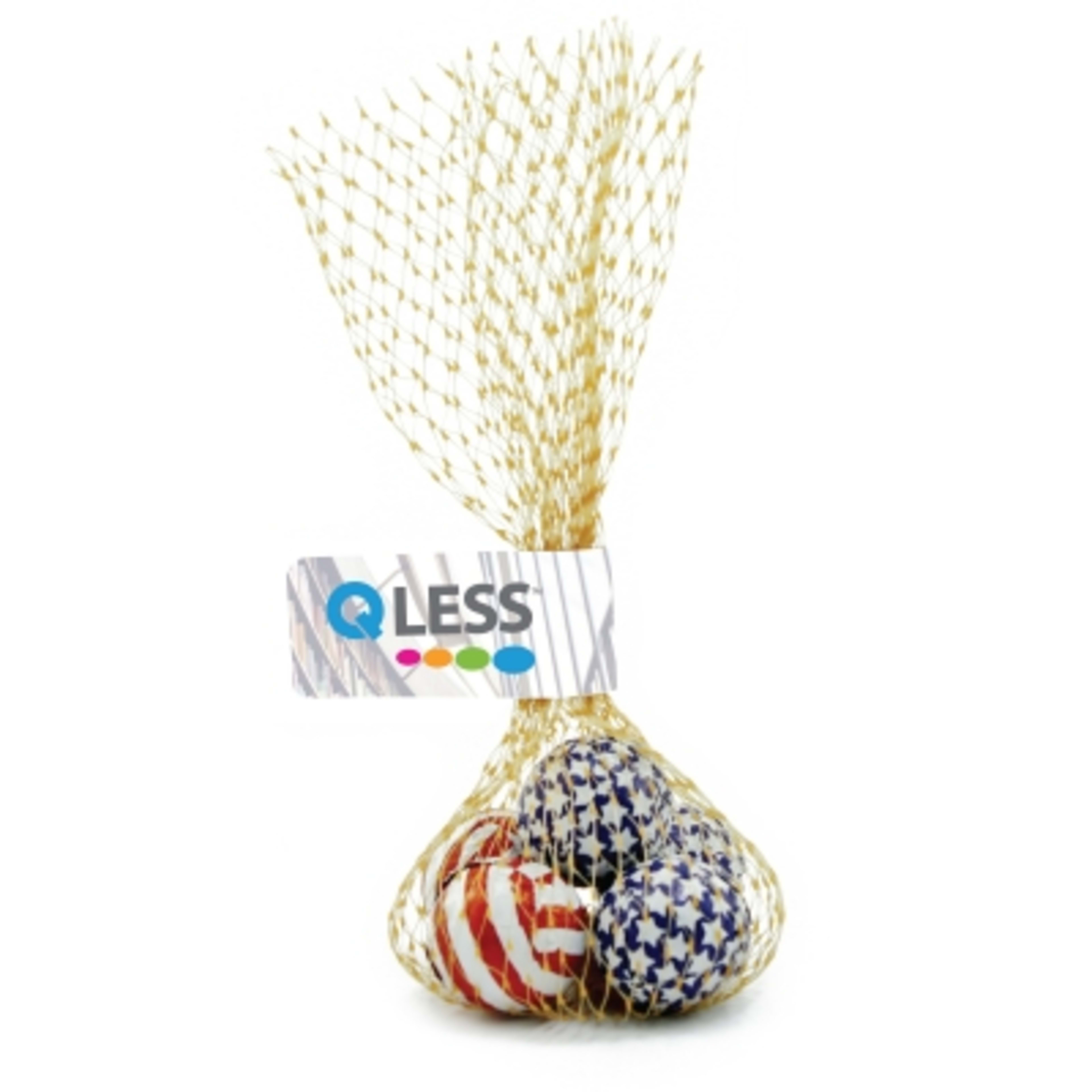 Mesh Bag Candy Gift with Flag - 1.5 x 7 x 1 in - Flag - 4CP - product view 6