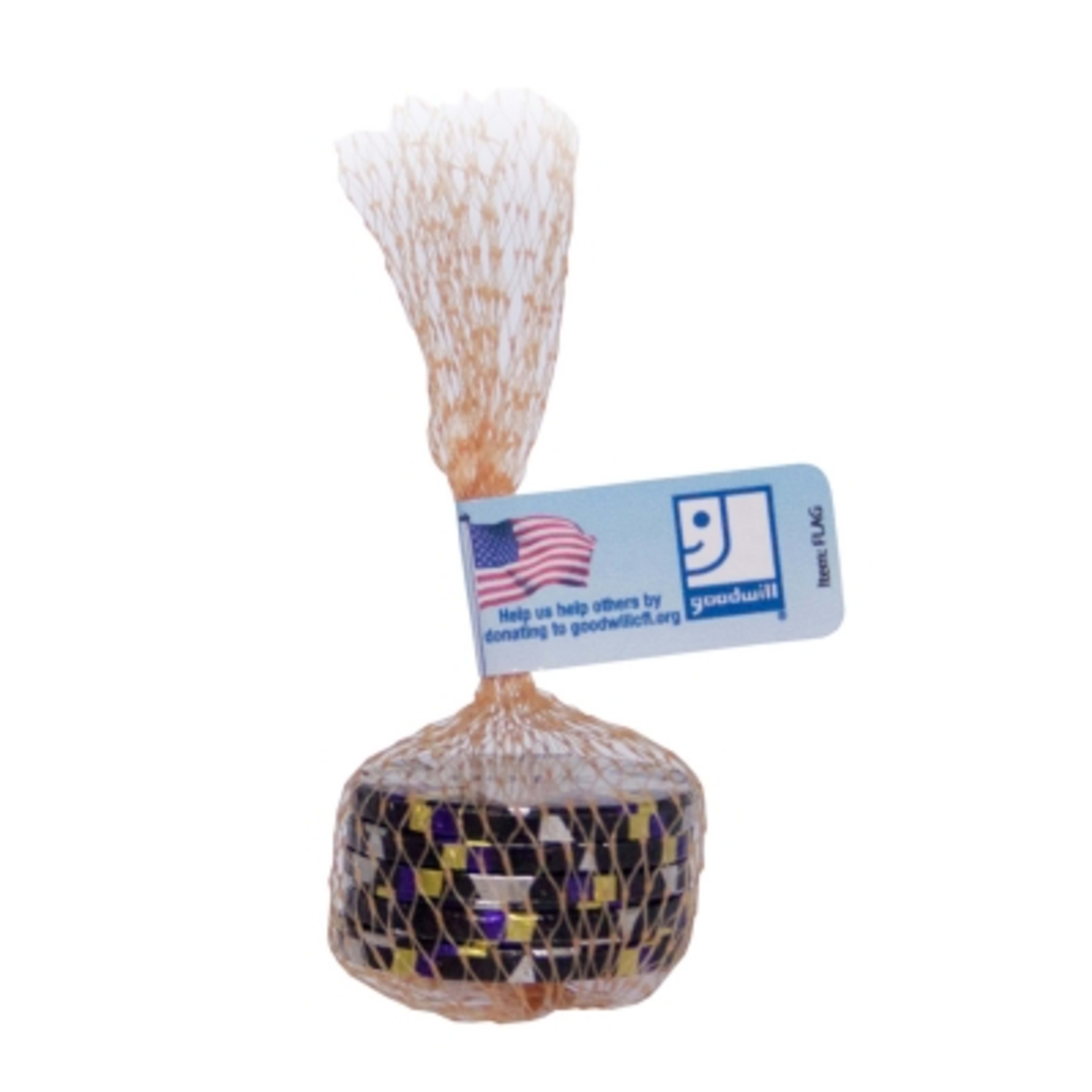 Mesh Bag Candy Gift with Flag - 1.5 x 7 x 1 in - Pokerchip - 4CP - product view 9