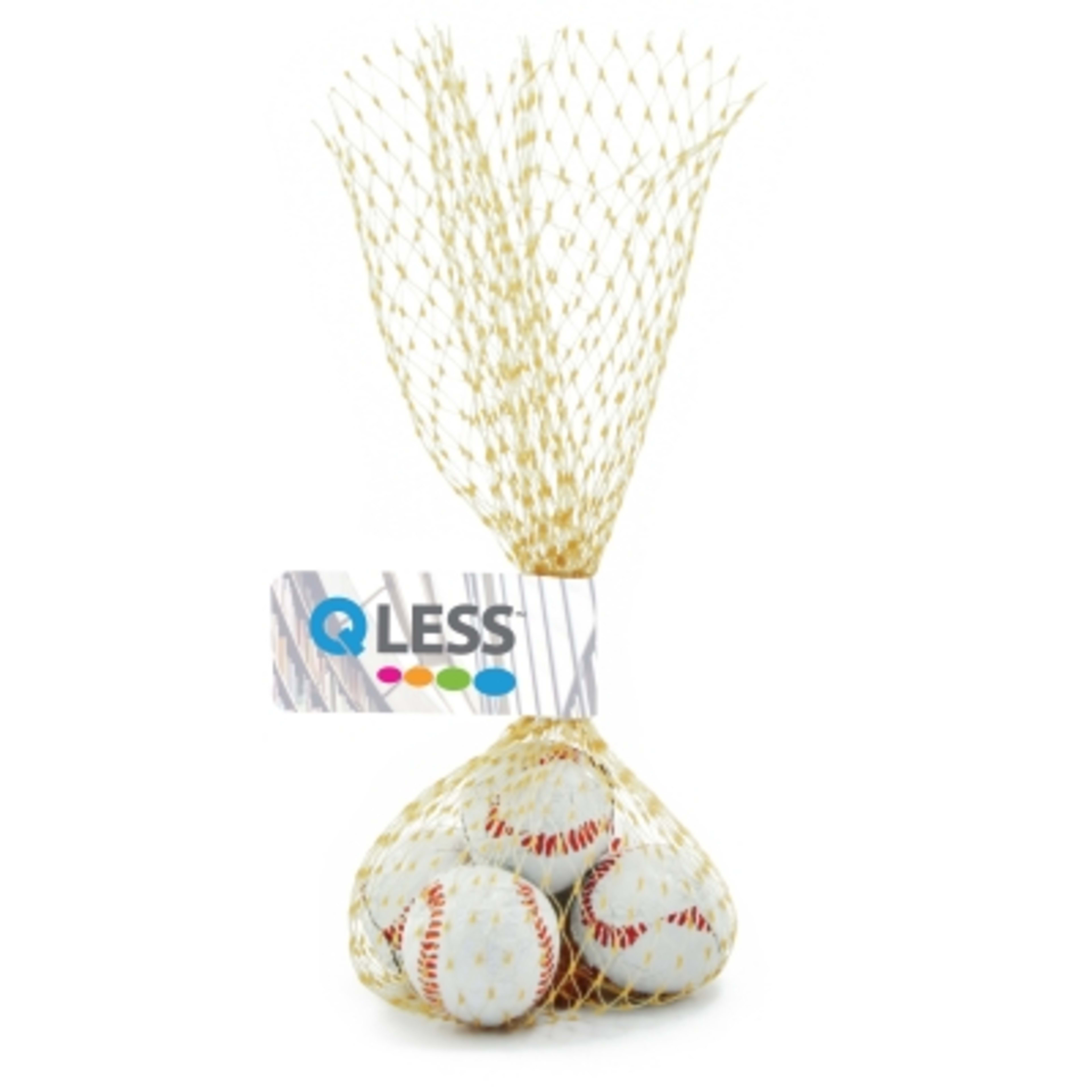 Mesh Bag Candy Gift with Flag - 1.5 x 7 x 1 in - Baseball - 4CP - product view 10