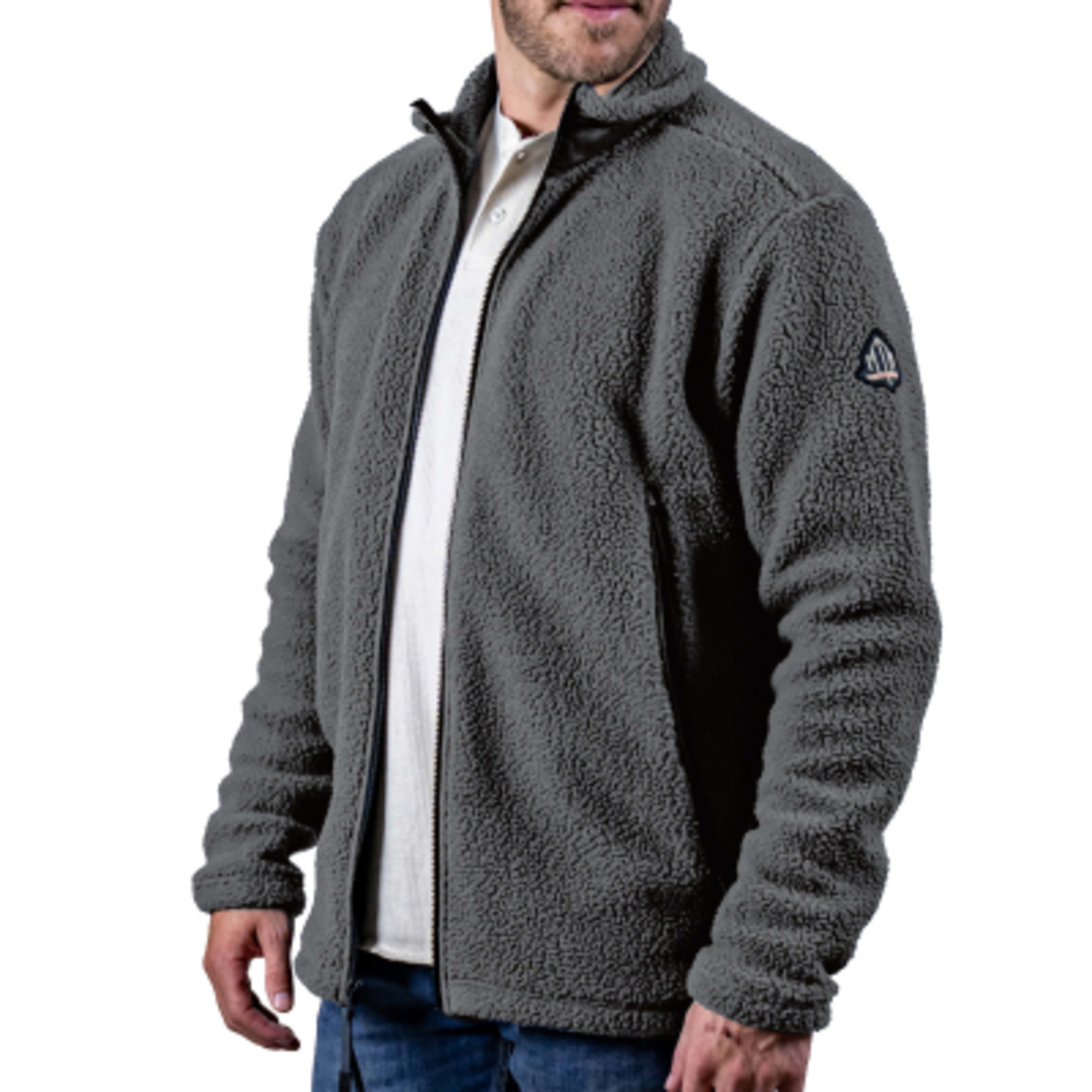 Mountain Standard Stoker Fleece Jacket Sherpa - Iron Gate - Left Sleeve - product view 3
