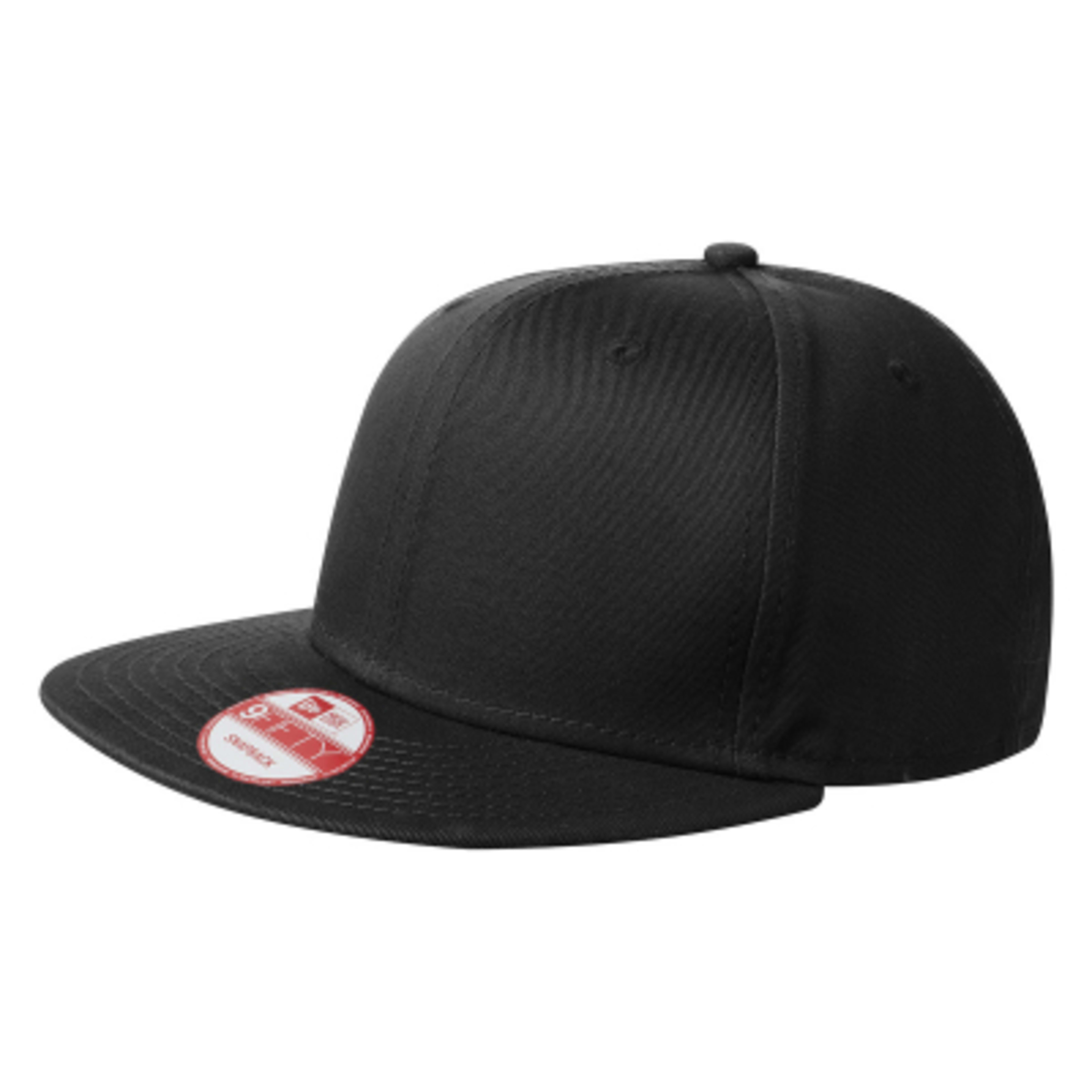 Custom Printed Snapback Cap Flat Bill Cotton - One Size - black - product view 5