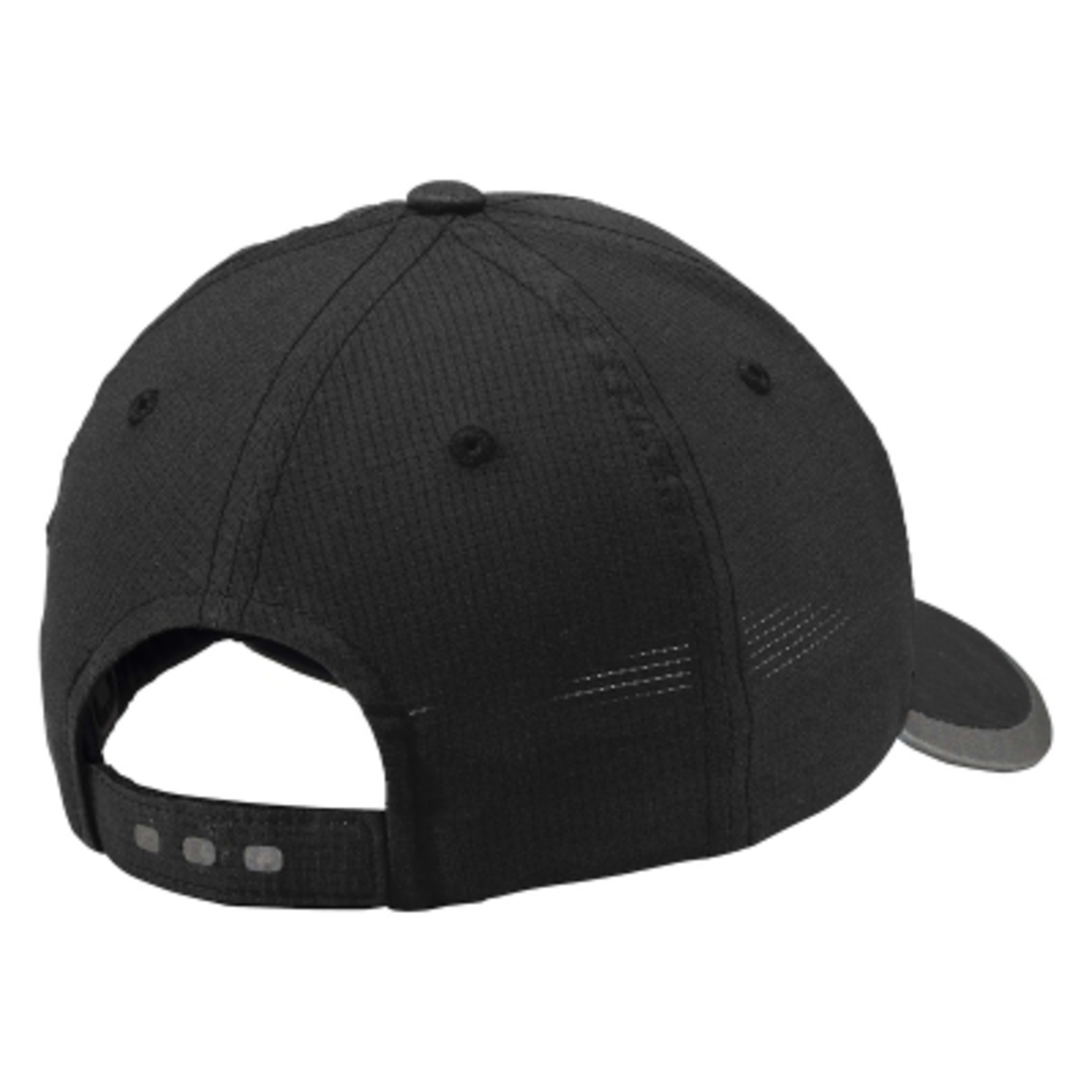 Cap Polyester Mesh Reflective Structured - One Size - Blacktop - back - product view 5