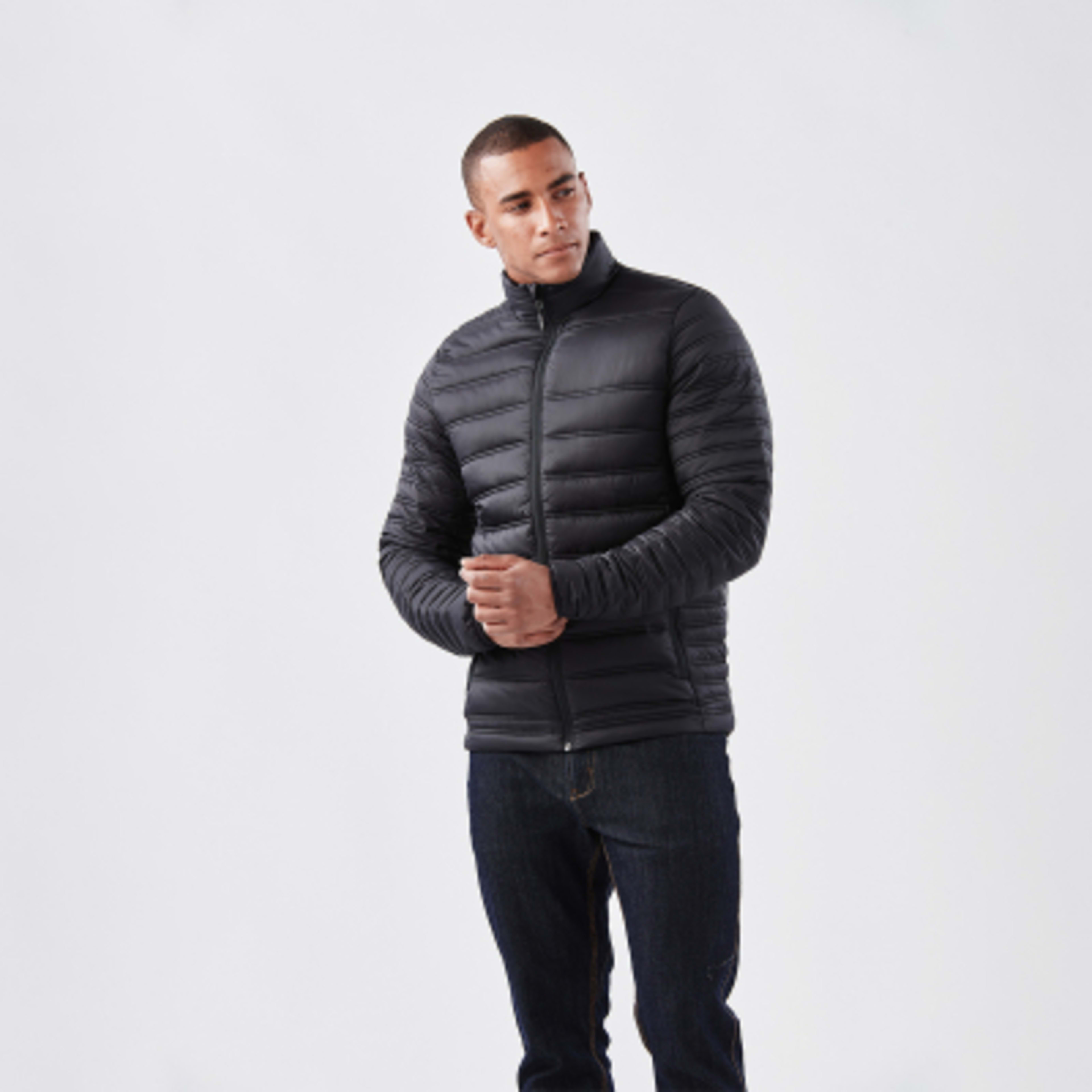 Thermal Jacket Men's Nylon Quilted Packable - One Size - BLA - 01 - product view 2
