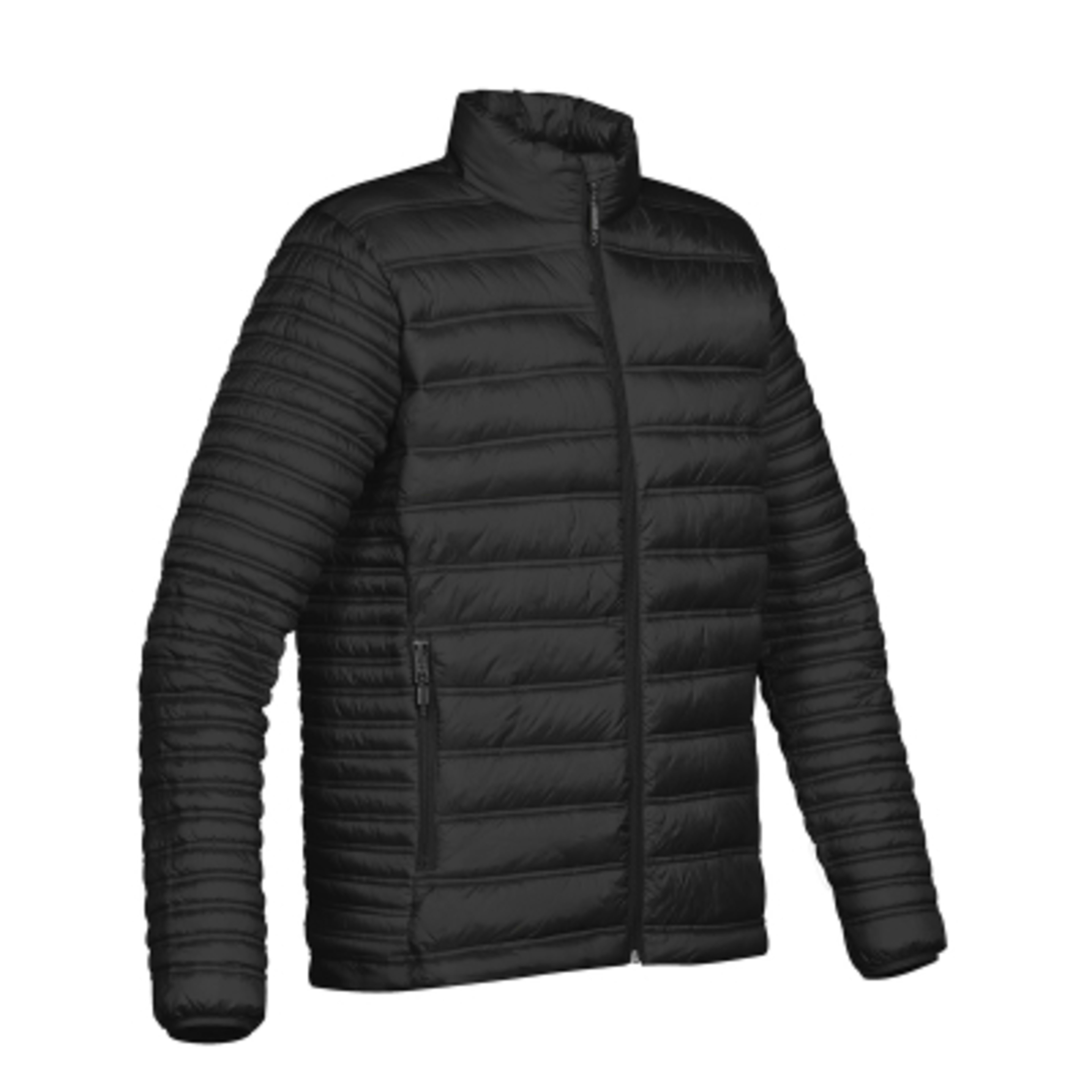 Thermal Jacket Men's Nylon Quilted Packable - One Size - BLA - SIDE - product view 3