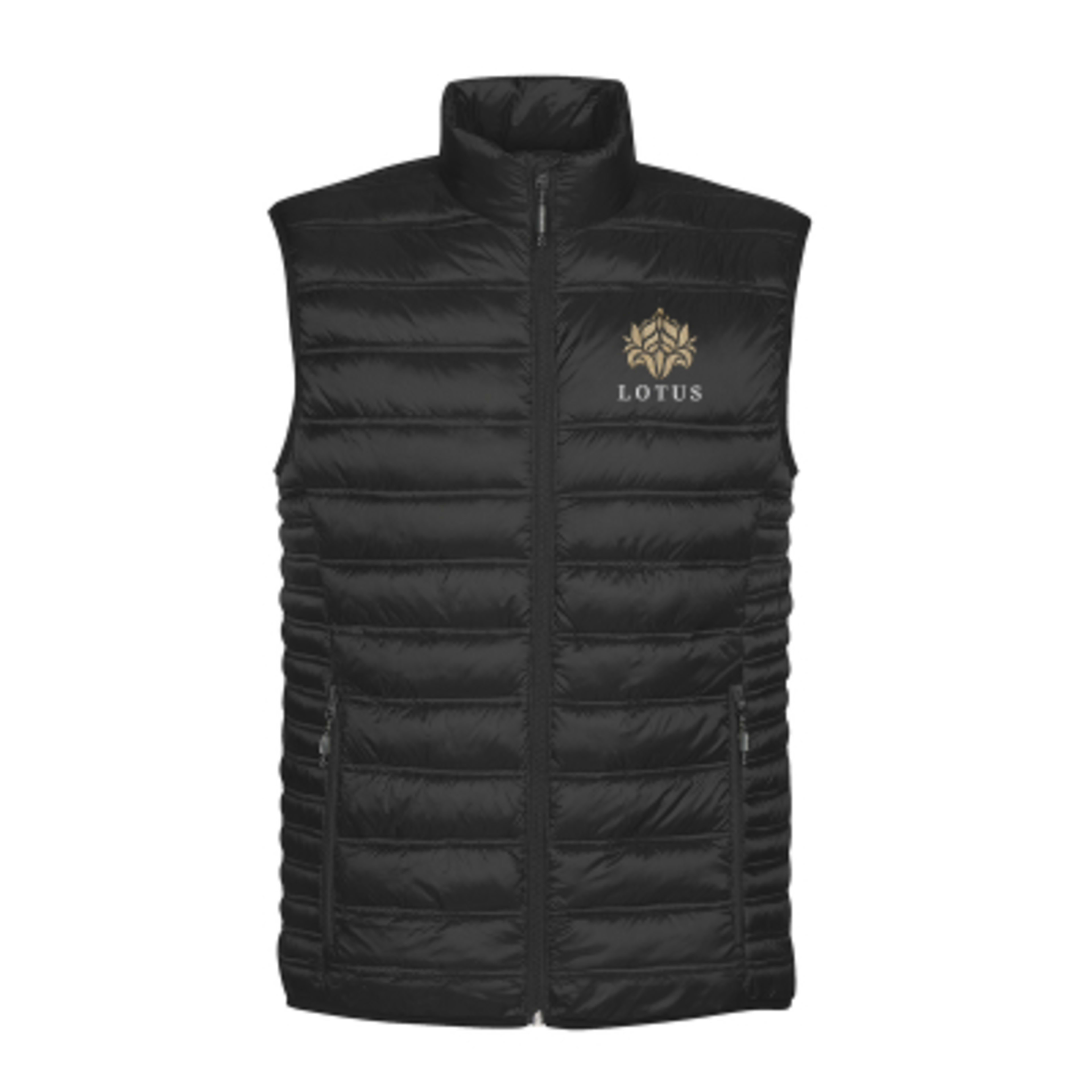 Thermal Vest Men's Nylon Quilted Packable - One Size - BLA - Embroidery - product view 1