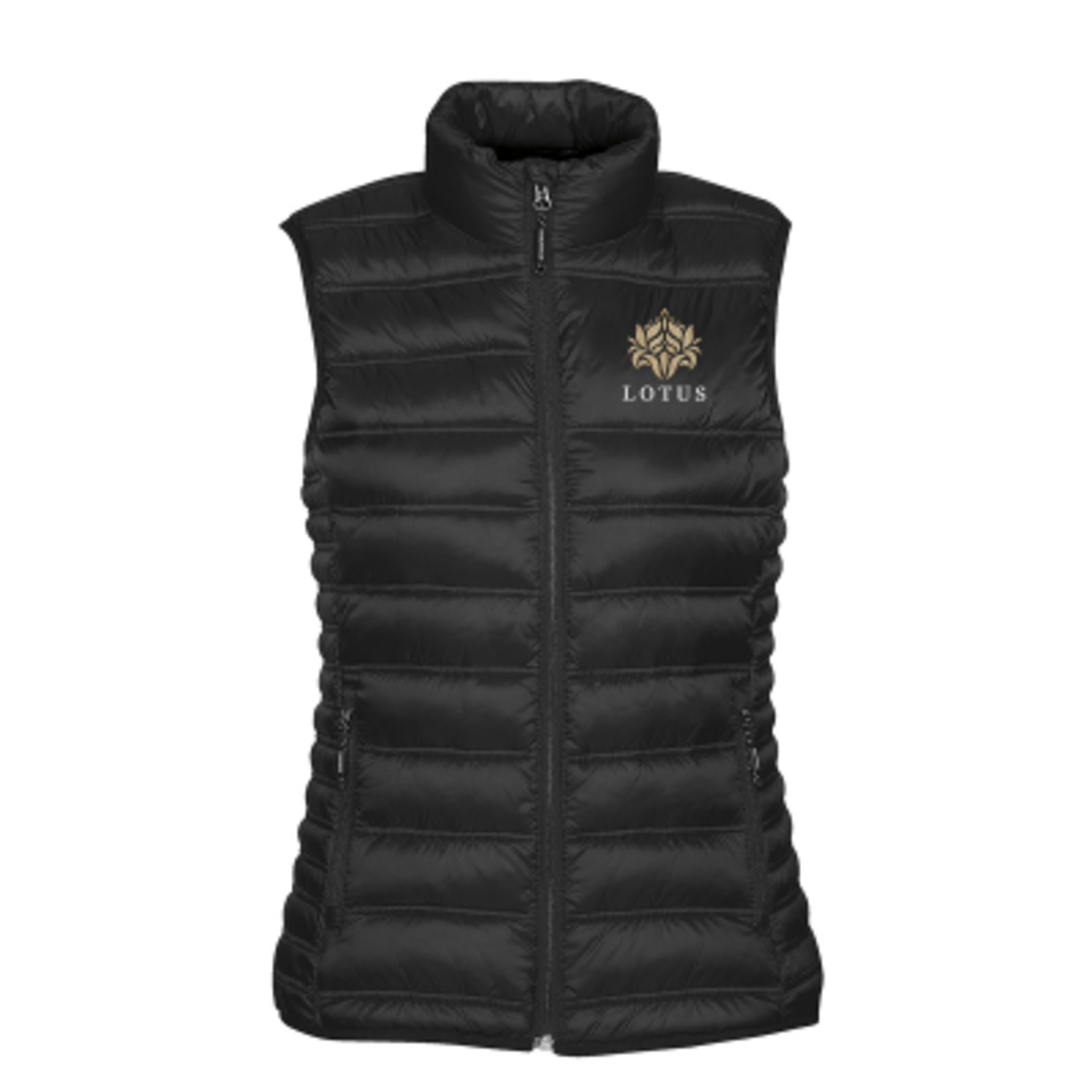Thermal Vest Women's Nylon Quilted Packable - One Size - BLA - Embroidery - product view 1