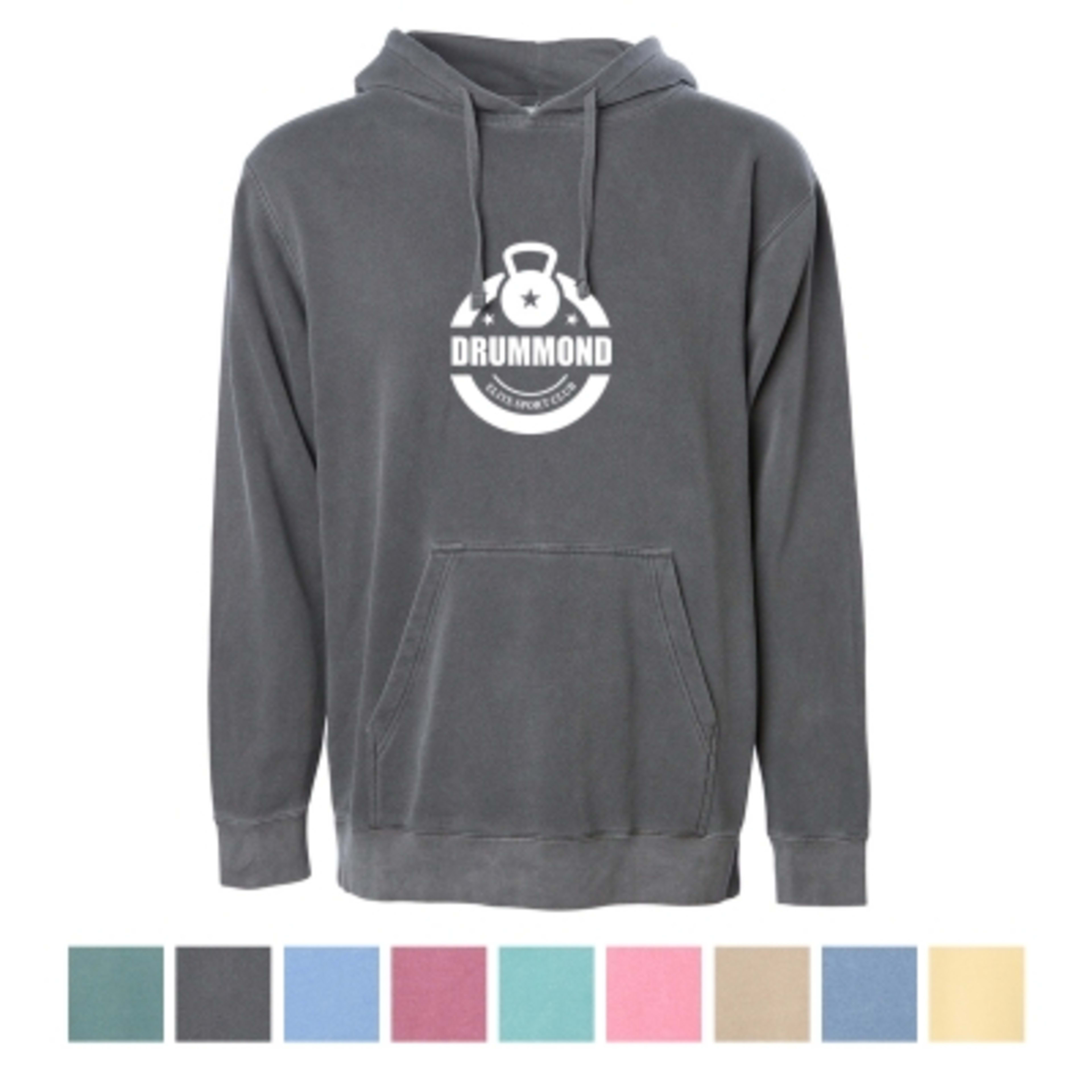 Custom Hoodie Pigment Dyed Cotton Blend with Jersey Lining - Group Shot - product view 1